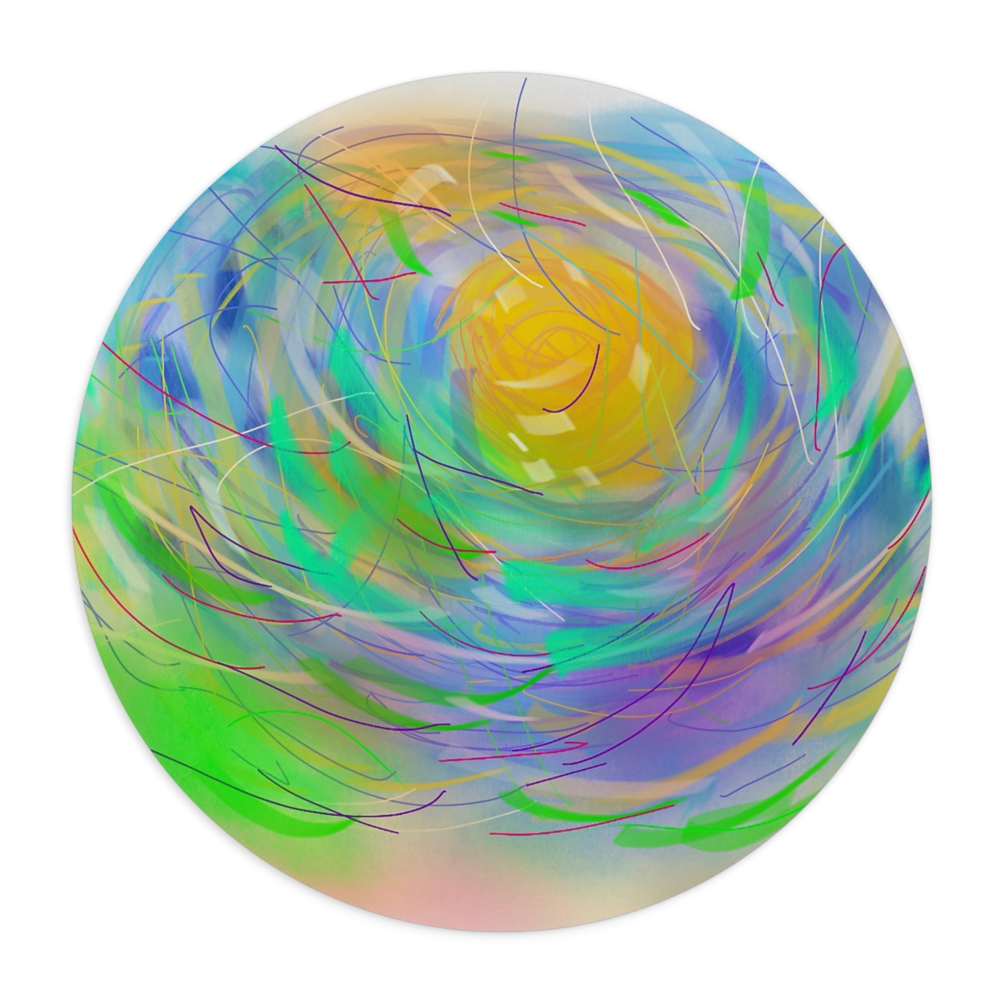 Colorful Abstract Art Mouse Pad - Vibrant Desk Accessory for Creative Minds