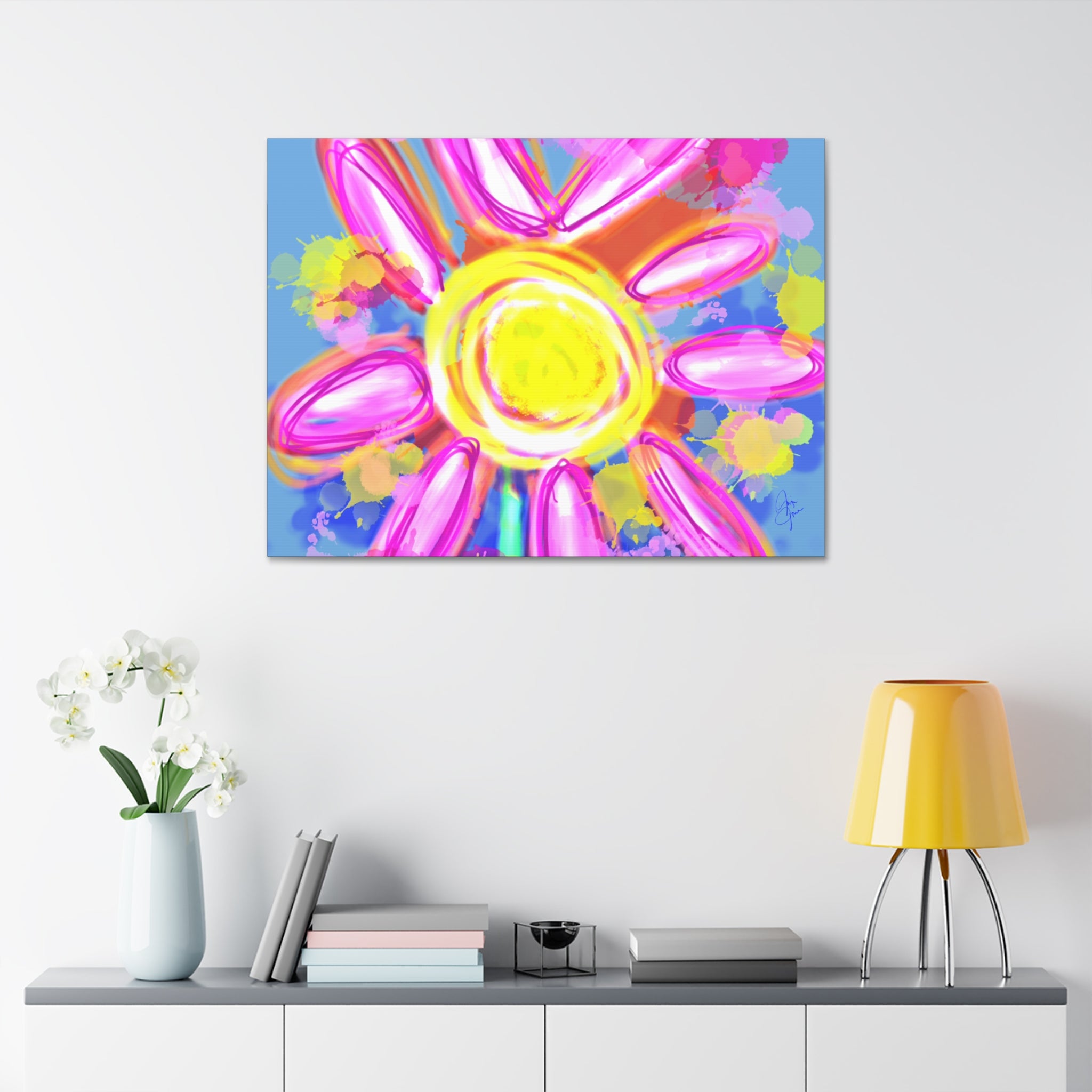 Bright Sunshine Daisy Canvas
