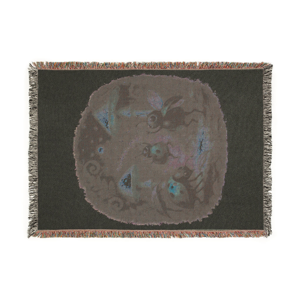 Mystical Mushroom Garden Woven Blanket