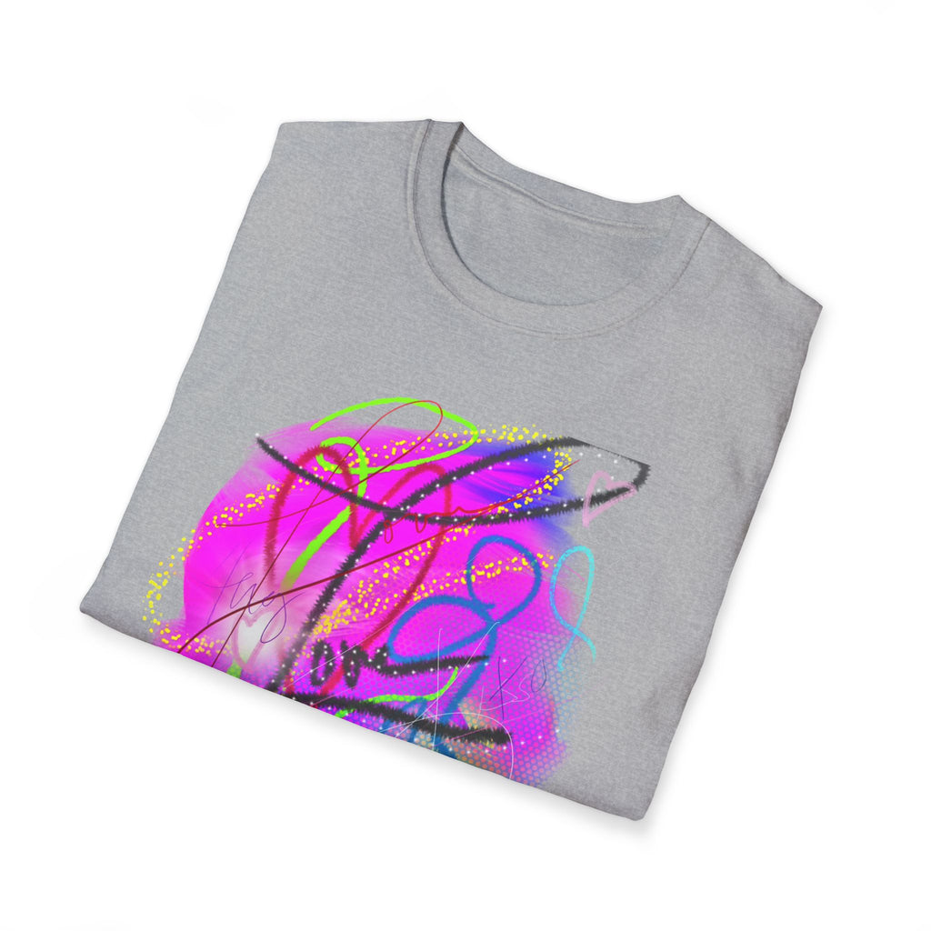 Abstract Neon Love T-Shirt — Colorful Graffiti Art Tee