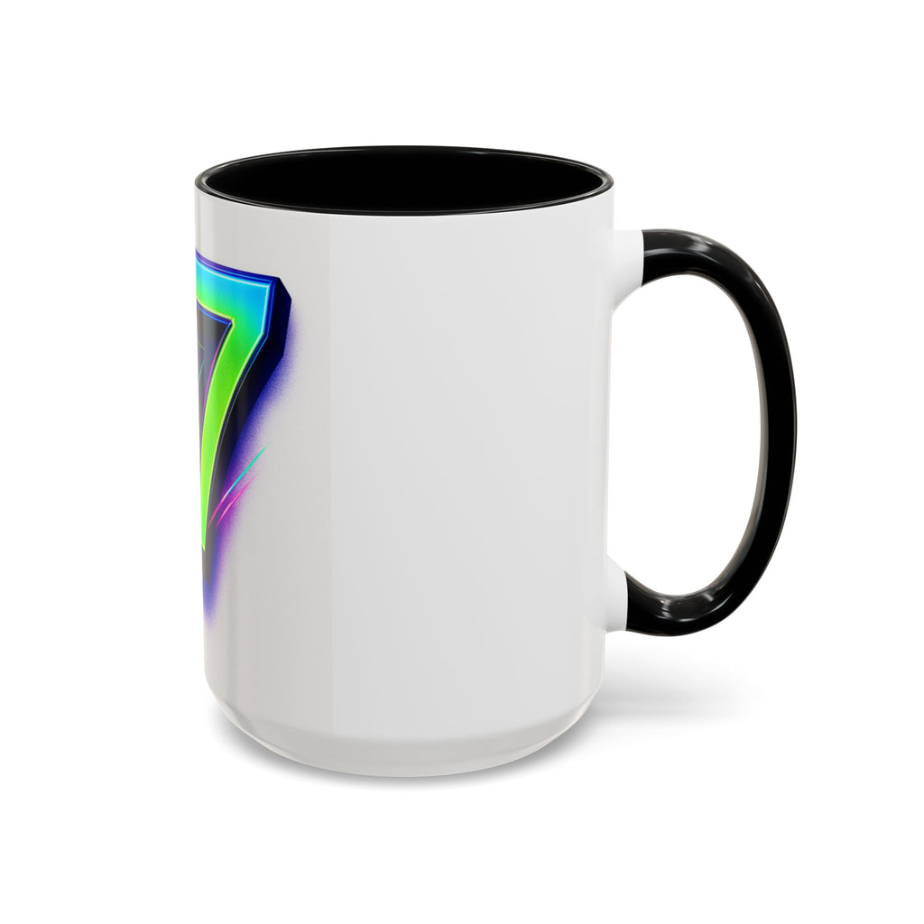 Accent Coffee Mug — Numbers 6 & 7 Kids Design (11/15 oz)