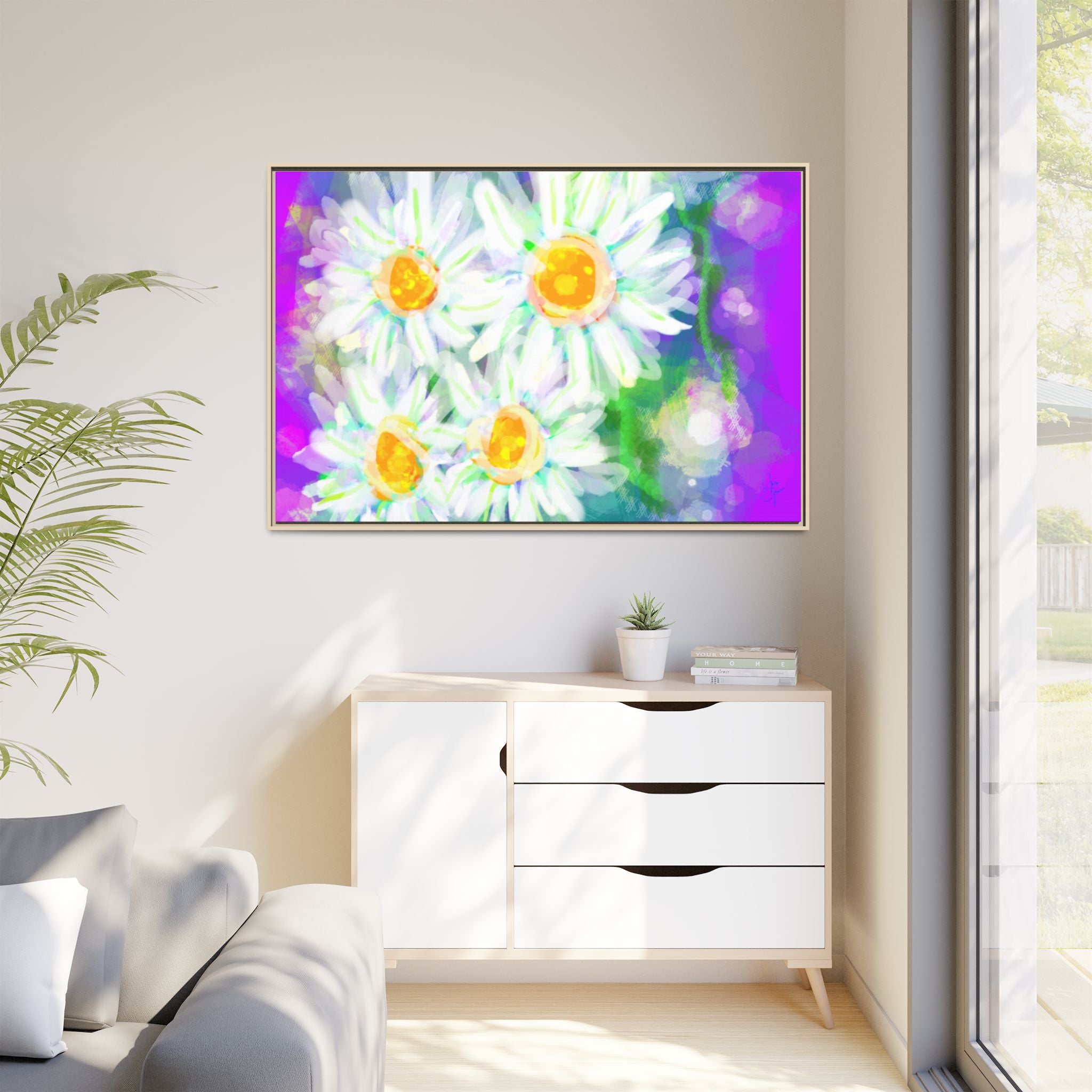 Matte Canvas, Framed (Multi-color)