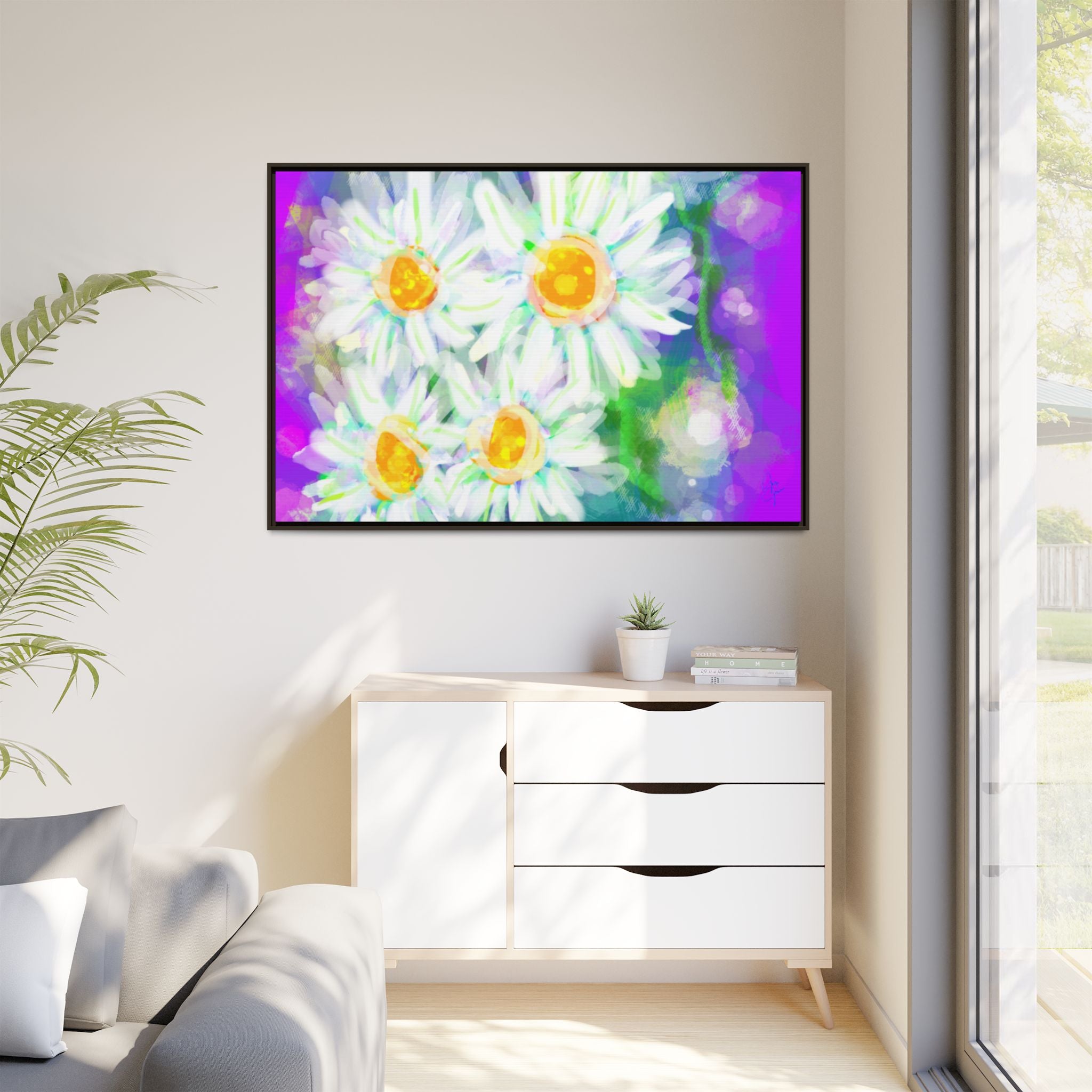 Matte Canvas, Framed (Multi-color)
