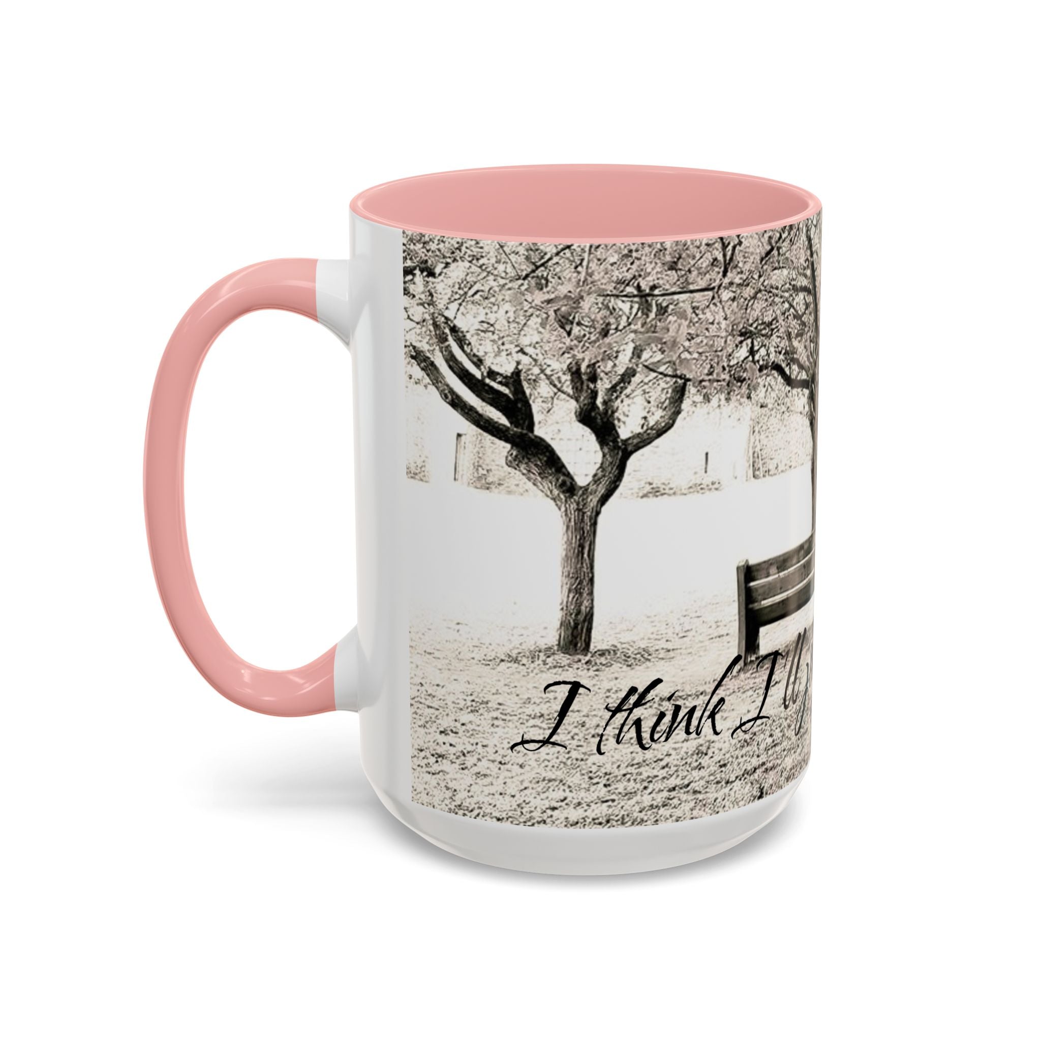 Conversation Bench Coffee Mug — 'I'll Join the Conversation' Accent Ceramic Mug