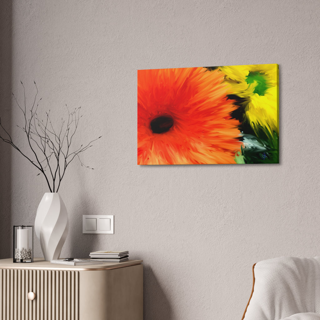 Sunflower Burst Canvas Wall Art - Stretched 1.5"