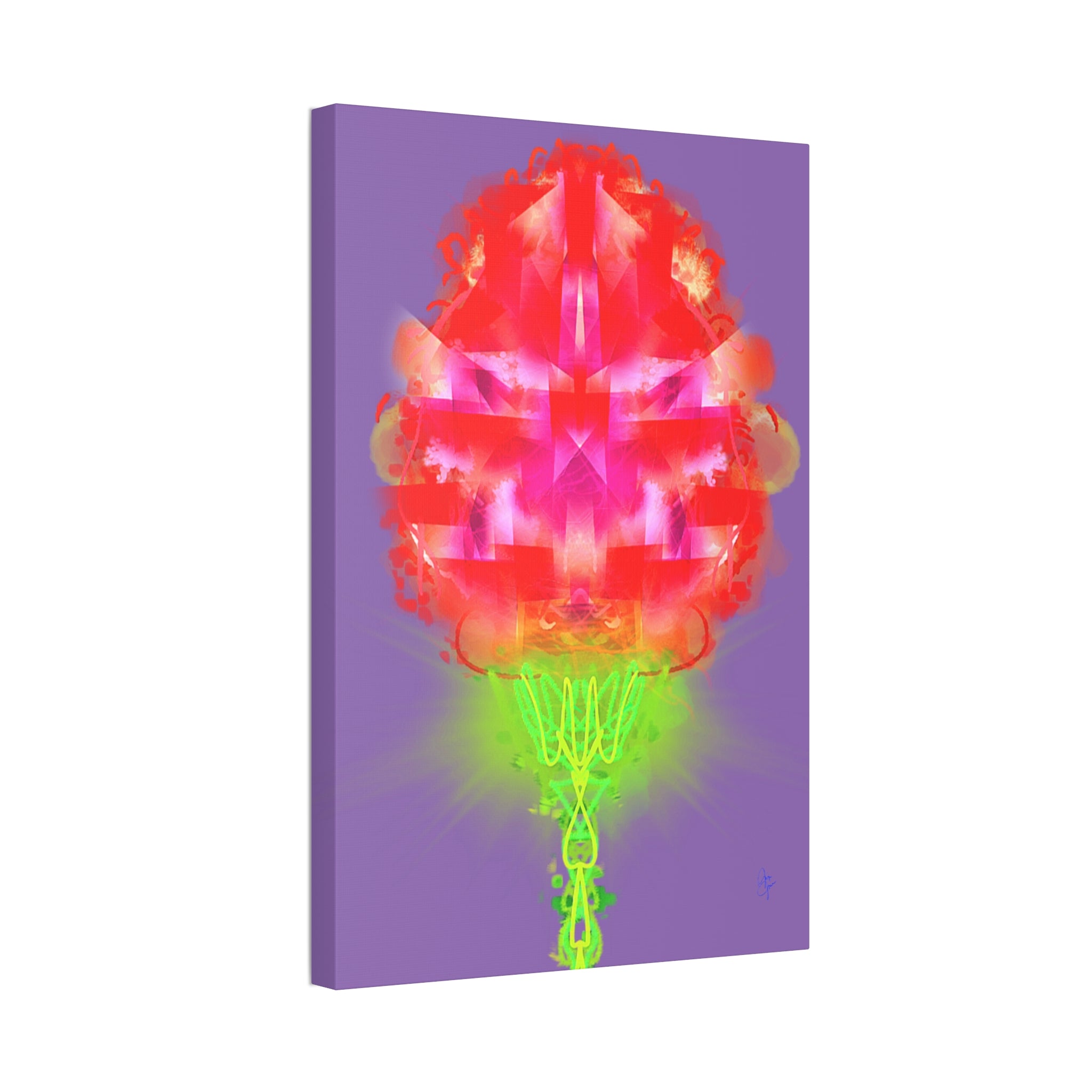Single Rose Canvas Stretched 1.5" — Rose Wall Art