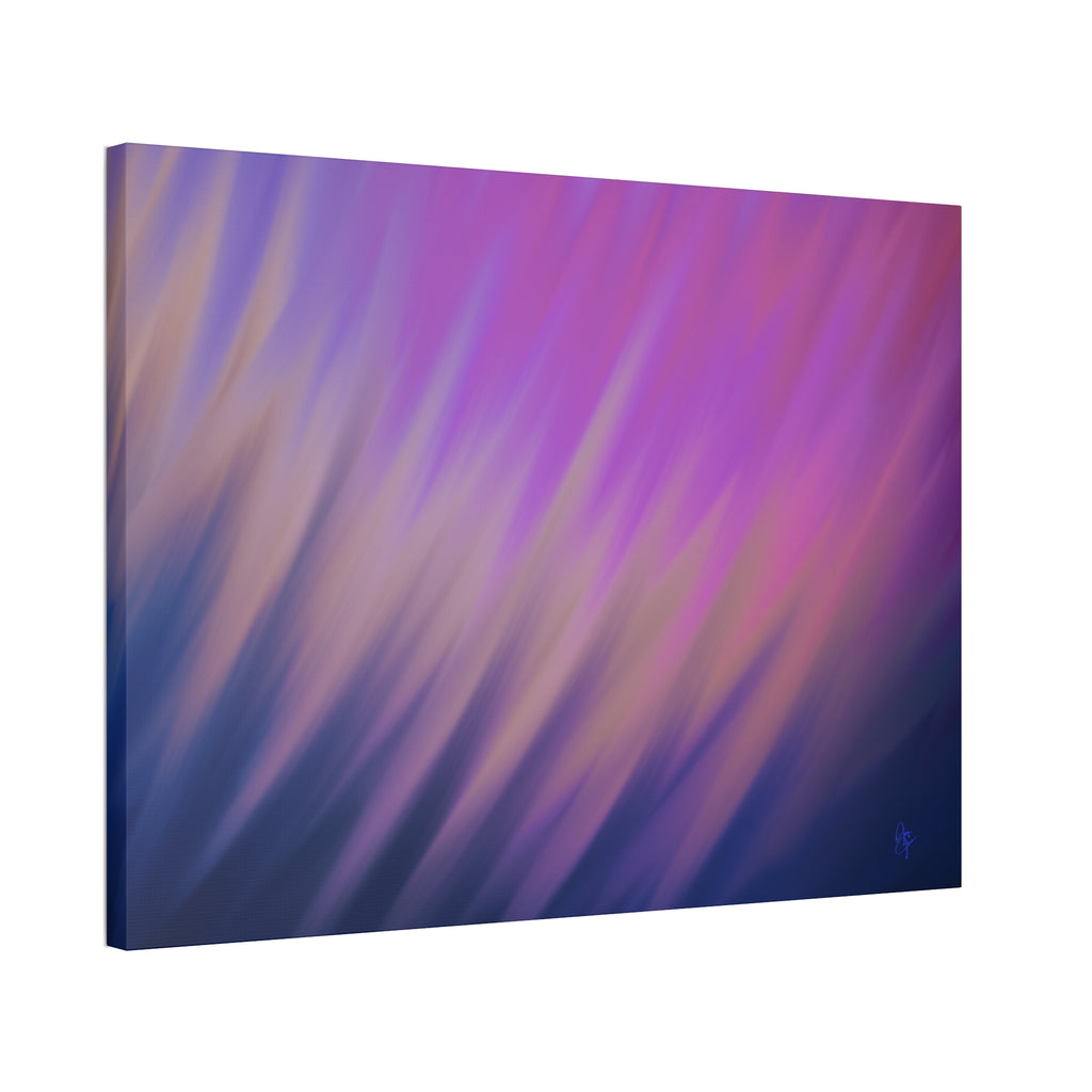 Abstract Purple Gradient Canvas Wall Art — Stretched 1.5"