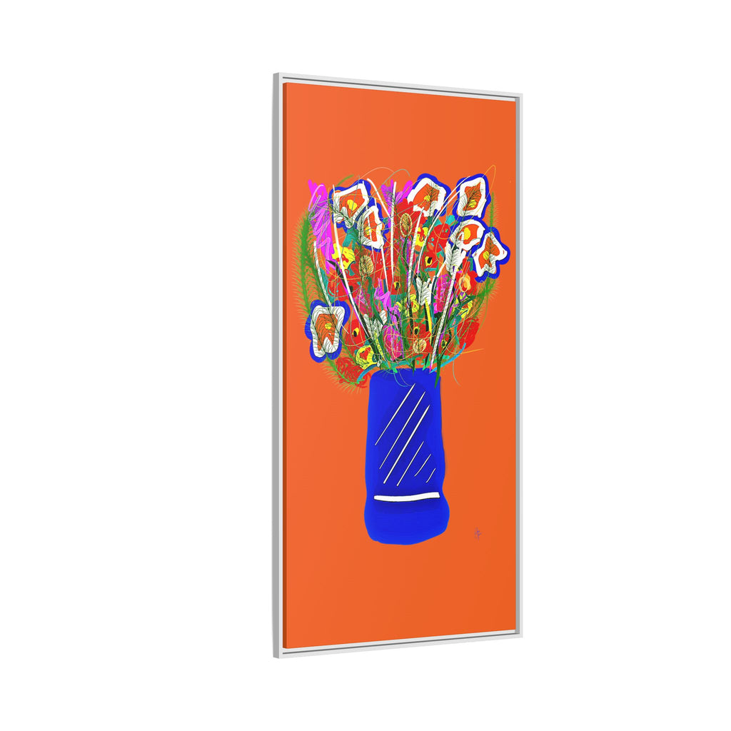Floral Bouquet Matte Canvas Print — Framed Wall Art