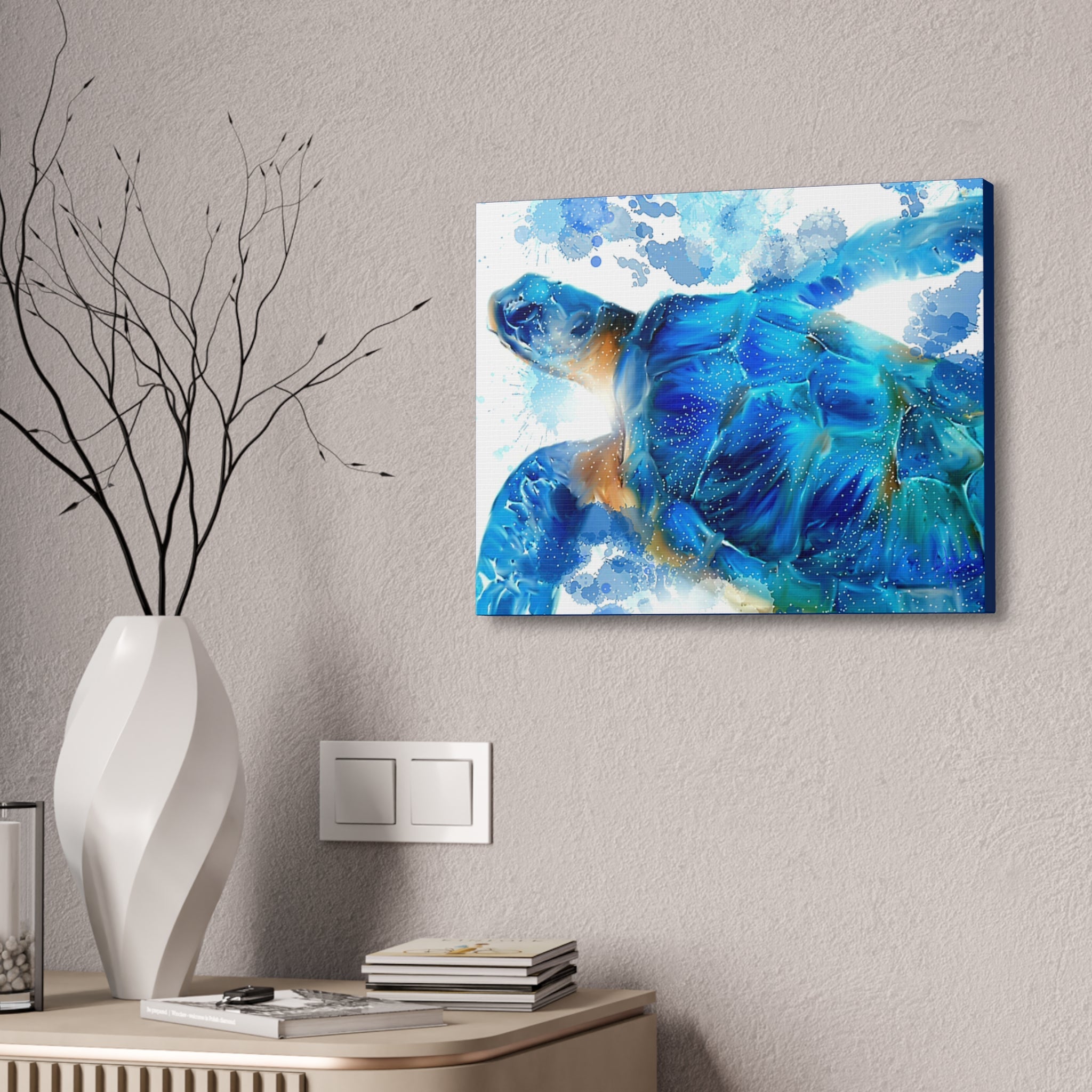 Sea Turtle Canvas Stretch — Stretched Canvas Wall Art (1.5")