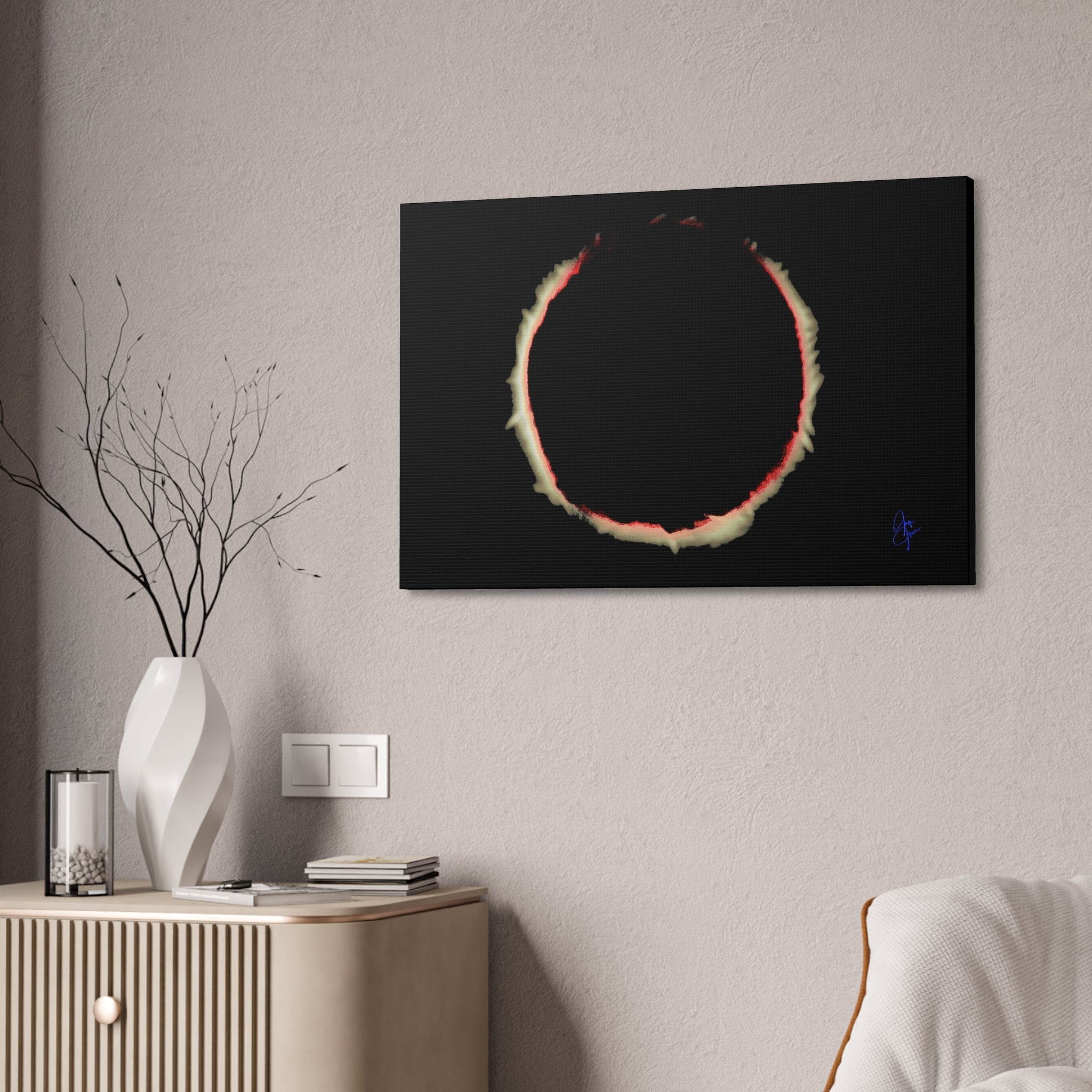 Solar Eclipse Canvas Stretched 1.5" — Wall Art Print