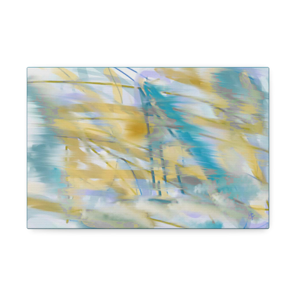 Abstract Coastal Breeze Canvas — Stretched 1.5" Wall Art