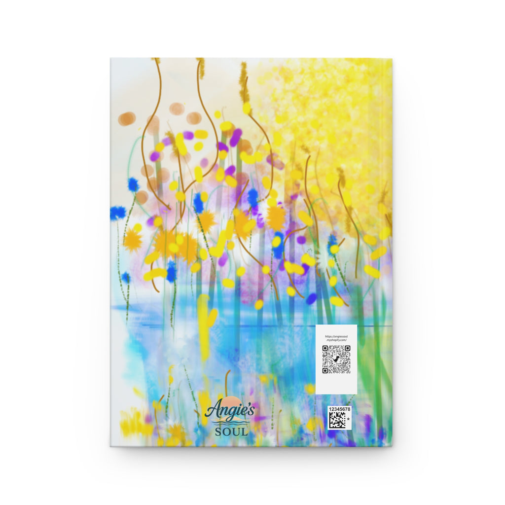 My Life Hardcover Journal — Colorful Abstract Floral Notebook for Reflection & Daily Writing