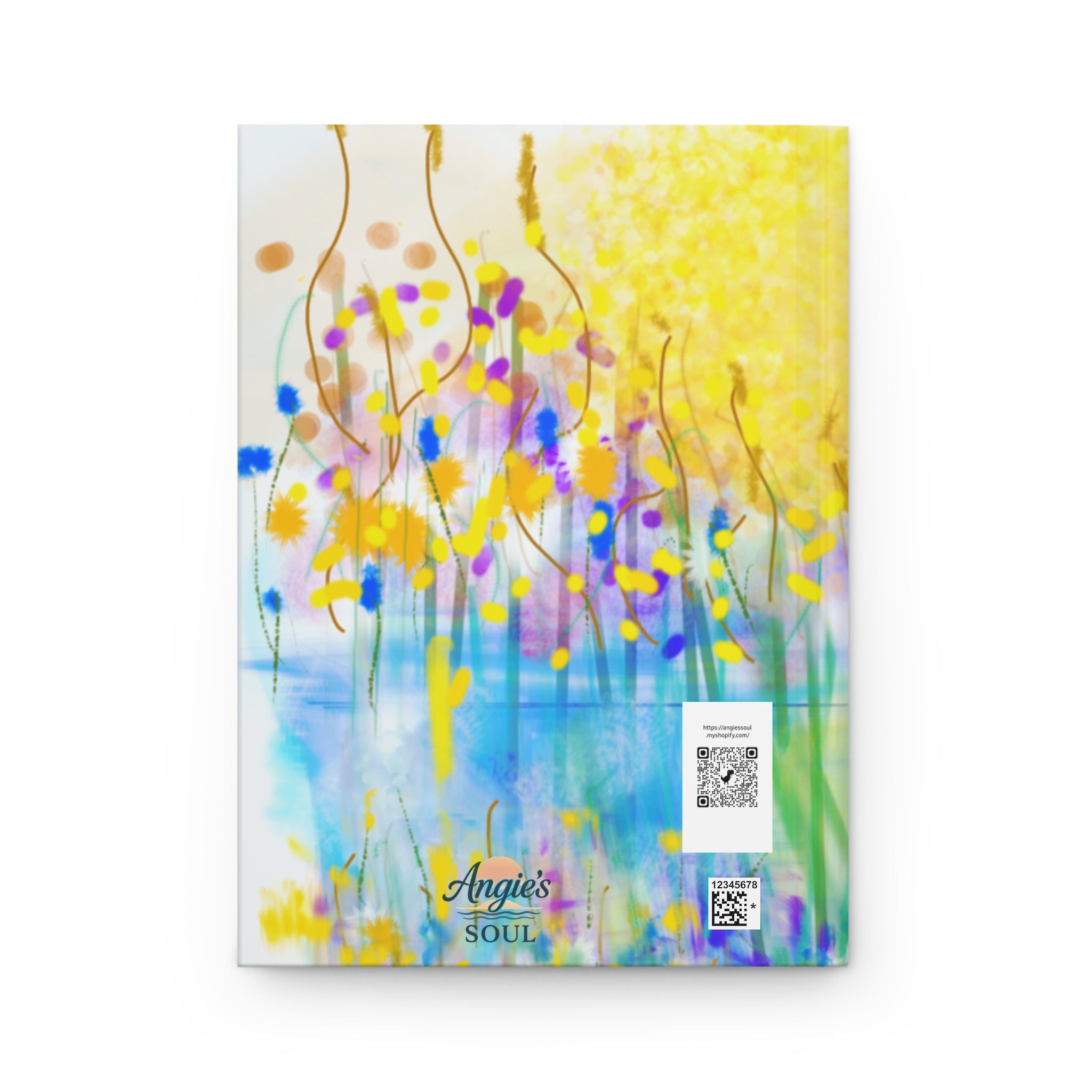 My Life Hardcover Journal — Colorful Abstract Floral Notebook for Reflection & Daily Writing