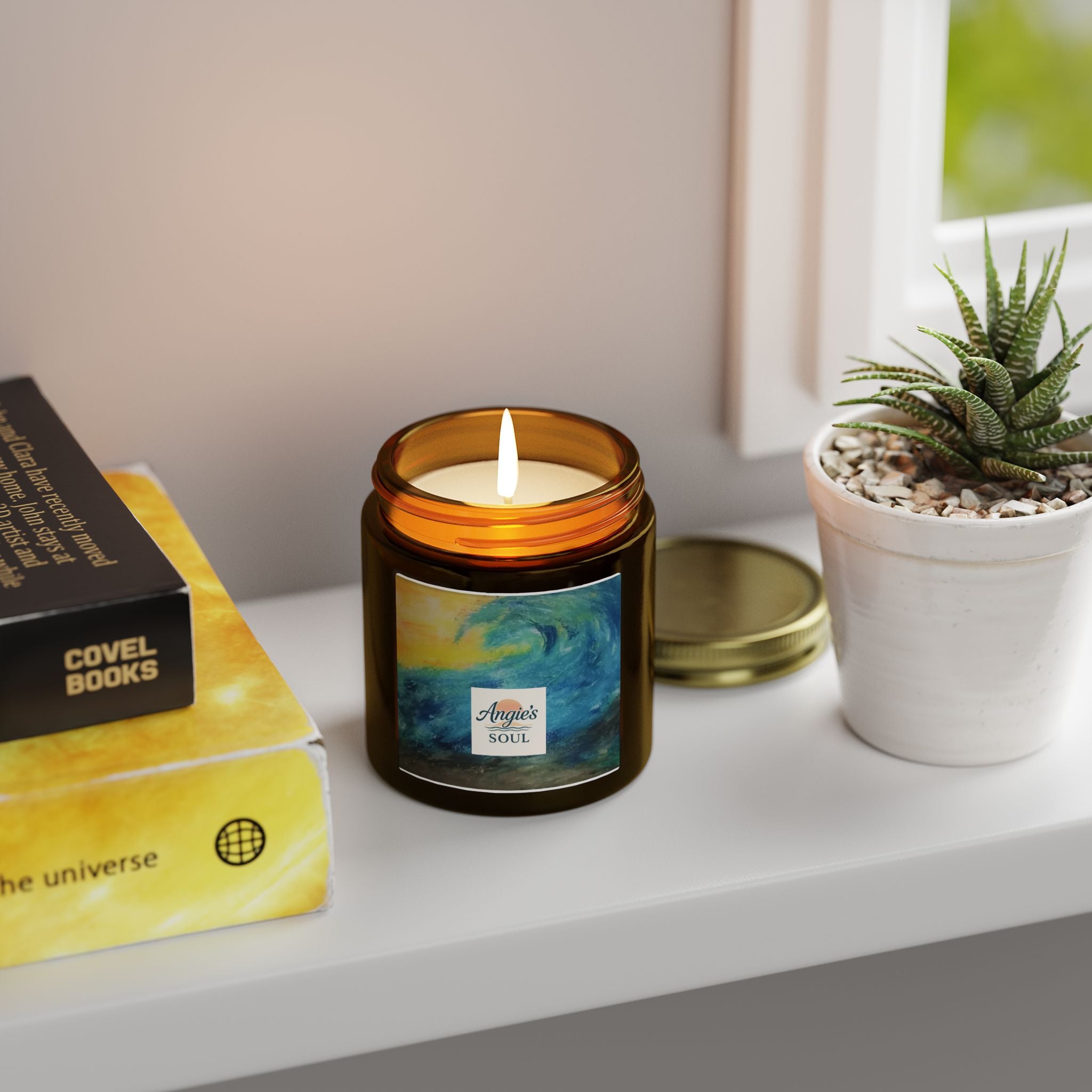 Coconut Apricot Soy Candle (4oz & 9oz) – Angie’s Soul Beach Wave Scent