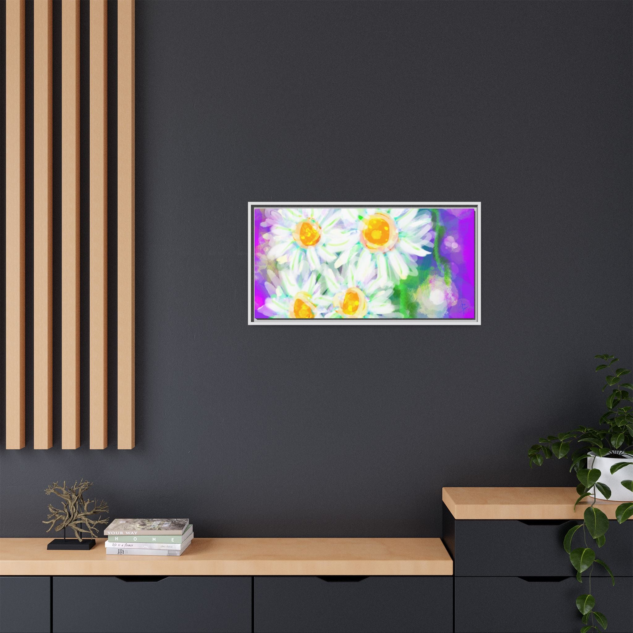 Matte Canvas, Framed (Multi-color)