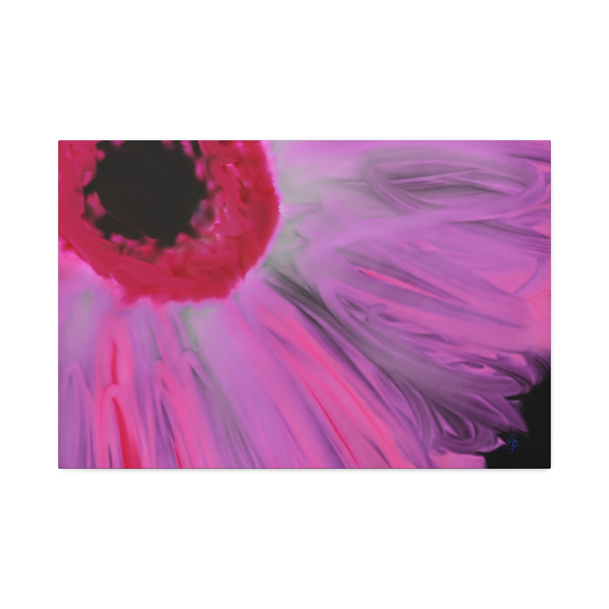 Pink Gerbera Canvas Wall Art – Vibrant Floral Stretched Canvas (1.5" Depth)