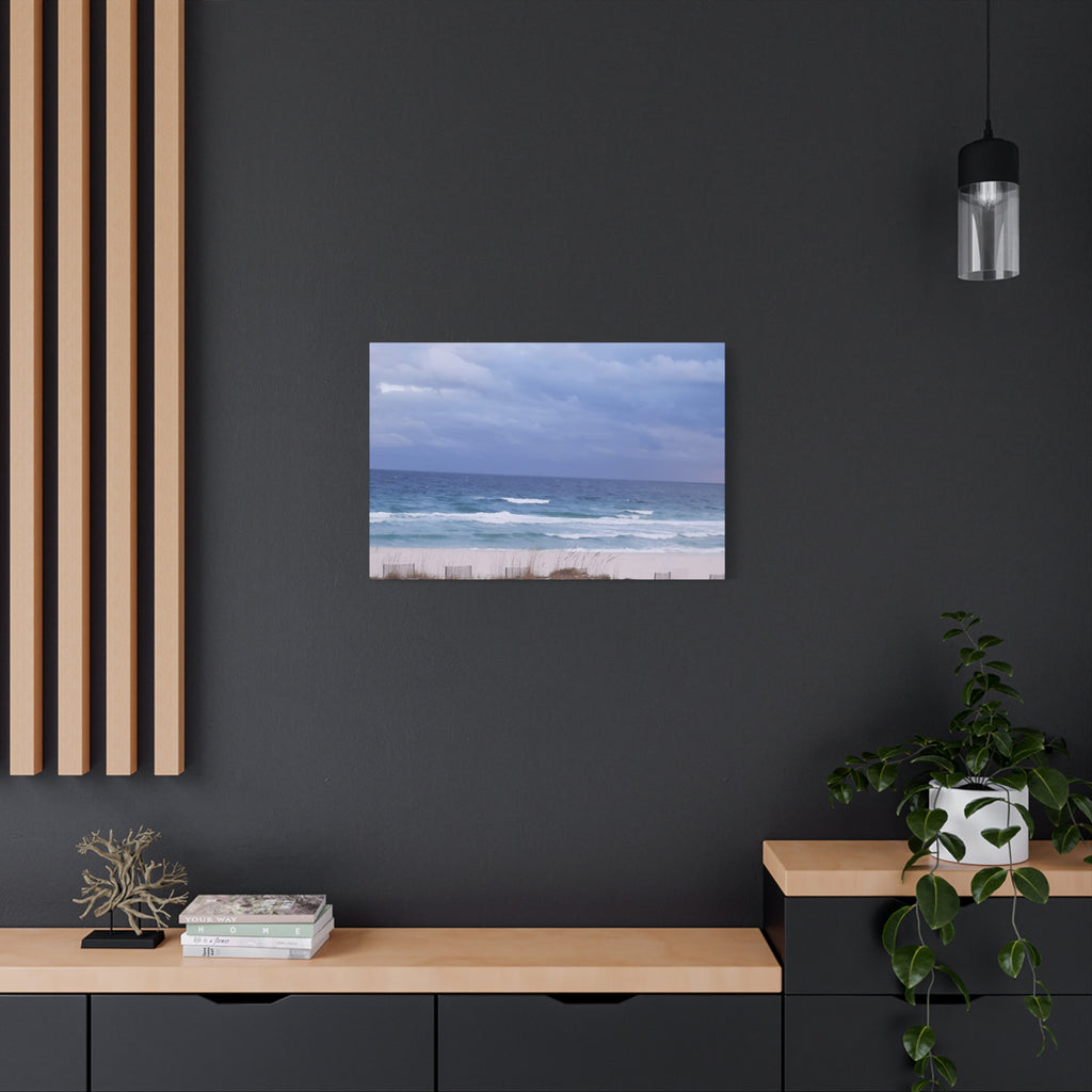 Coastal Waves Matte Canvas Print — Stretched Beach Wall Art