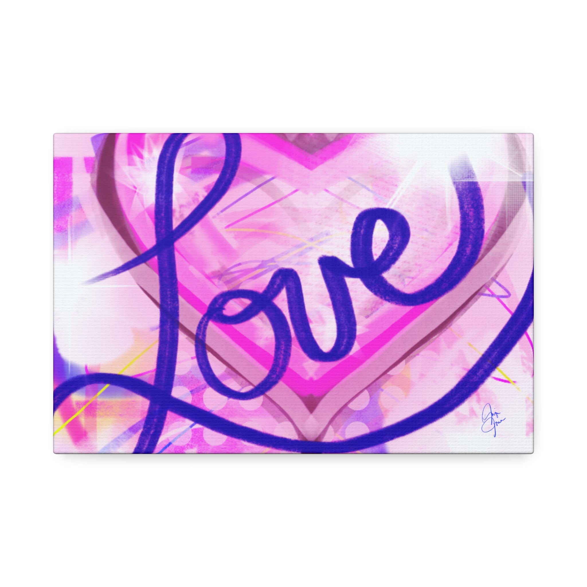Valentine "Love Your Valentine" Stretched Canvas Wall Art