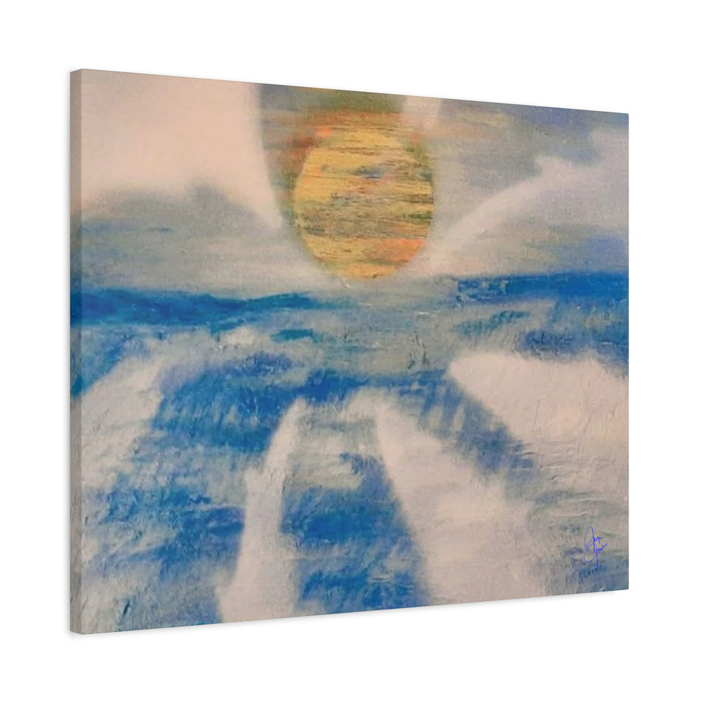Serene Ocean Sunset Canvas Art