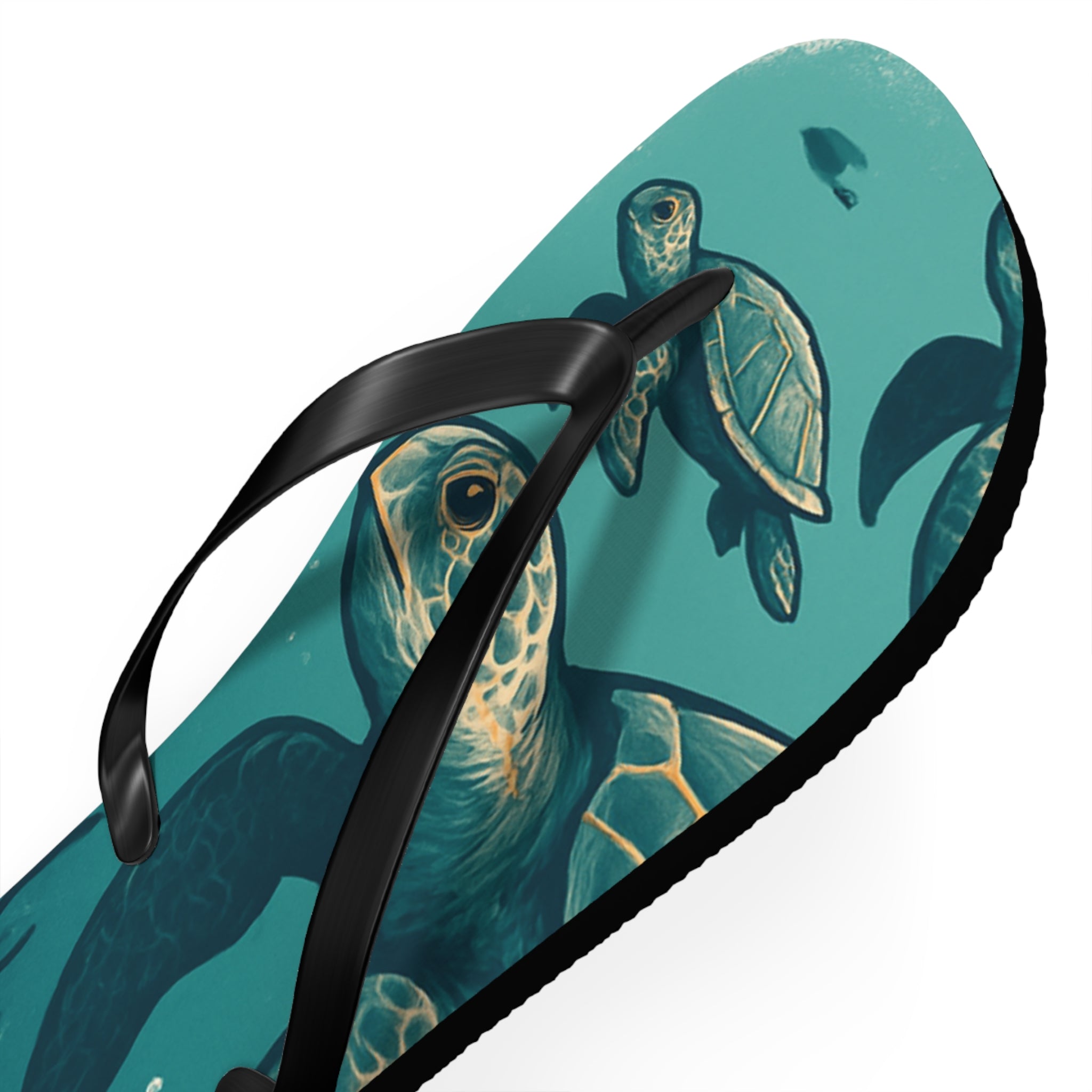 Turtle Print Flip Flops for Beach Lovers