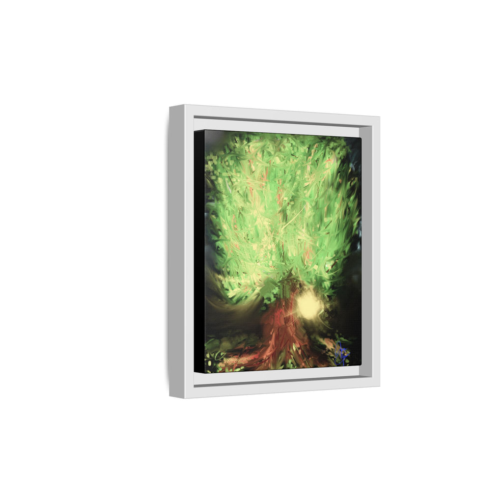 Sunset Tree Matte Canvas Framed Wall Art