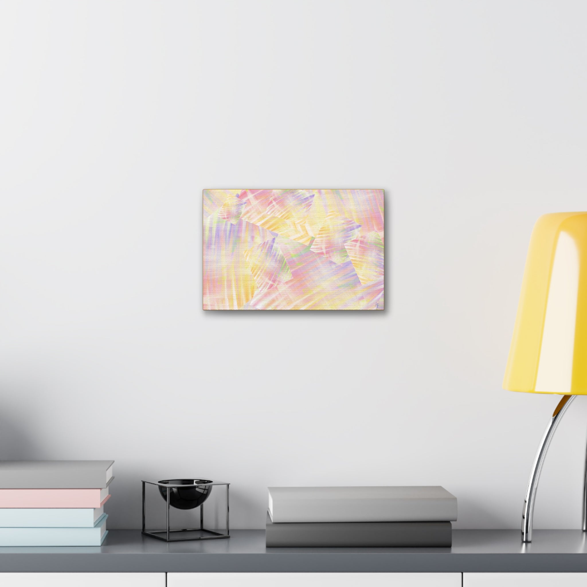 Pastel Abstract Canvas Art - Soft Prism Stretched Canvas 1.5"