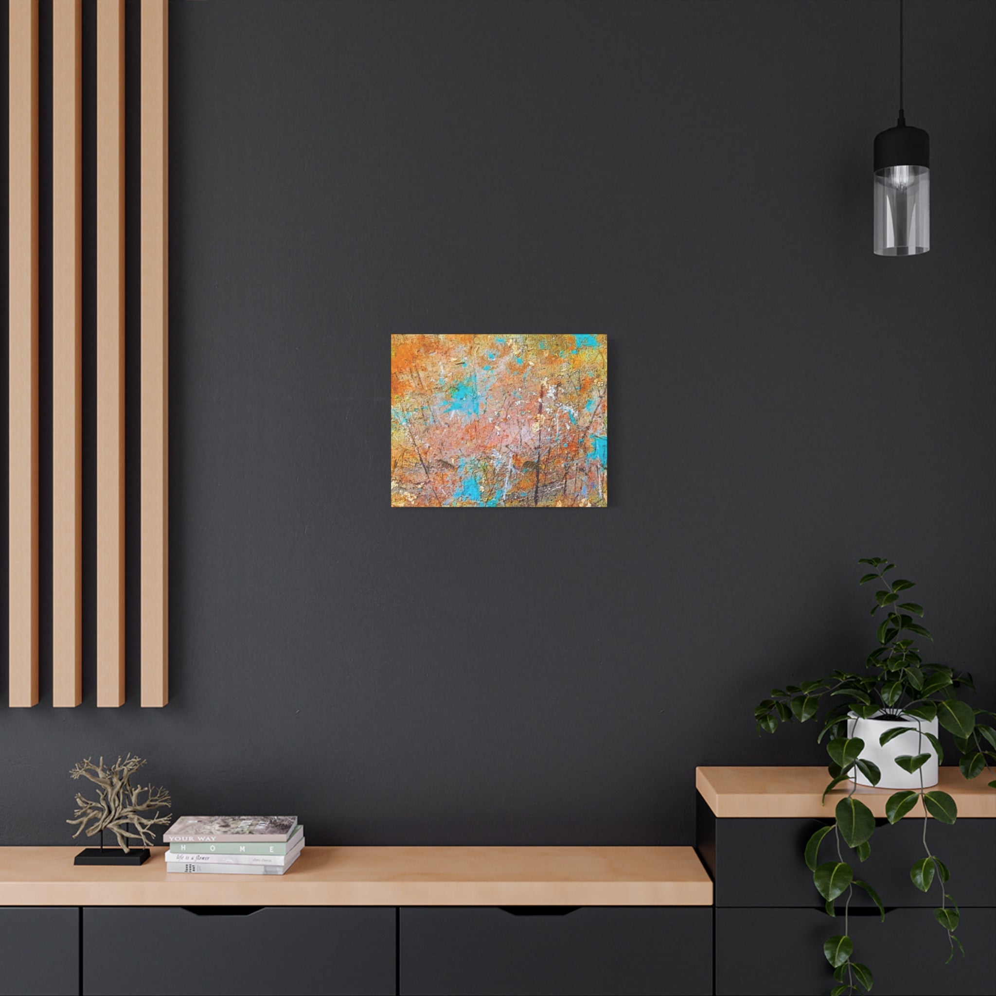 Matte Canvas Wall Art — 'Walk in the Woods' Abstract by Angie Jones (Stretched 1.25")