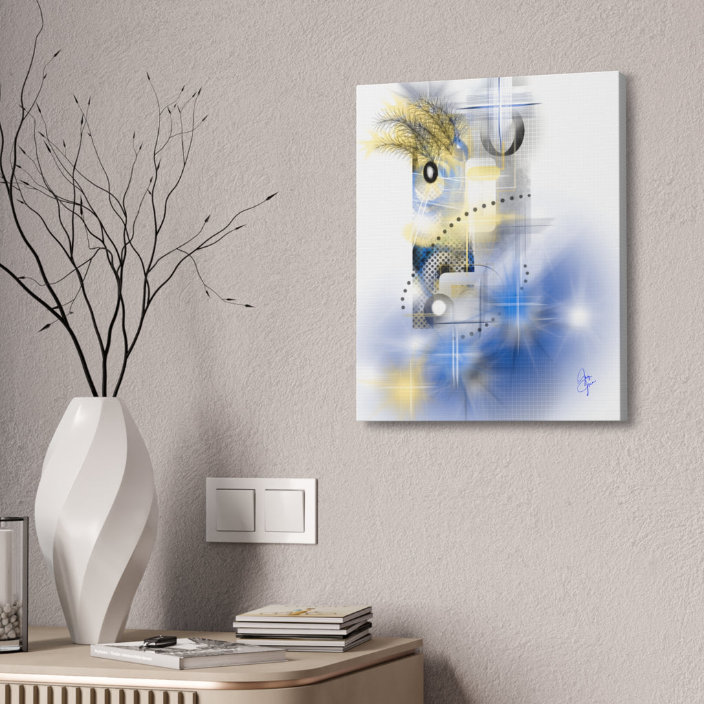 Abstract Parrot Canvas Stretched 1.5"
