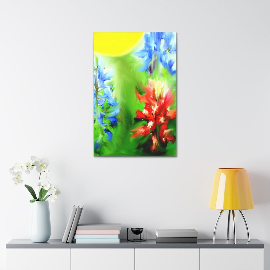 Texas Girl Bluebonnet Canvas