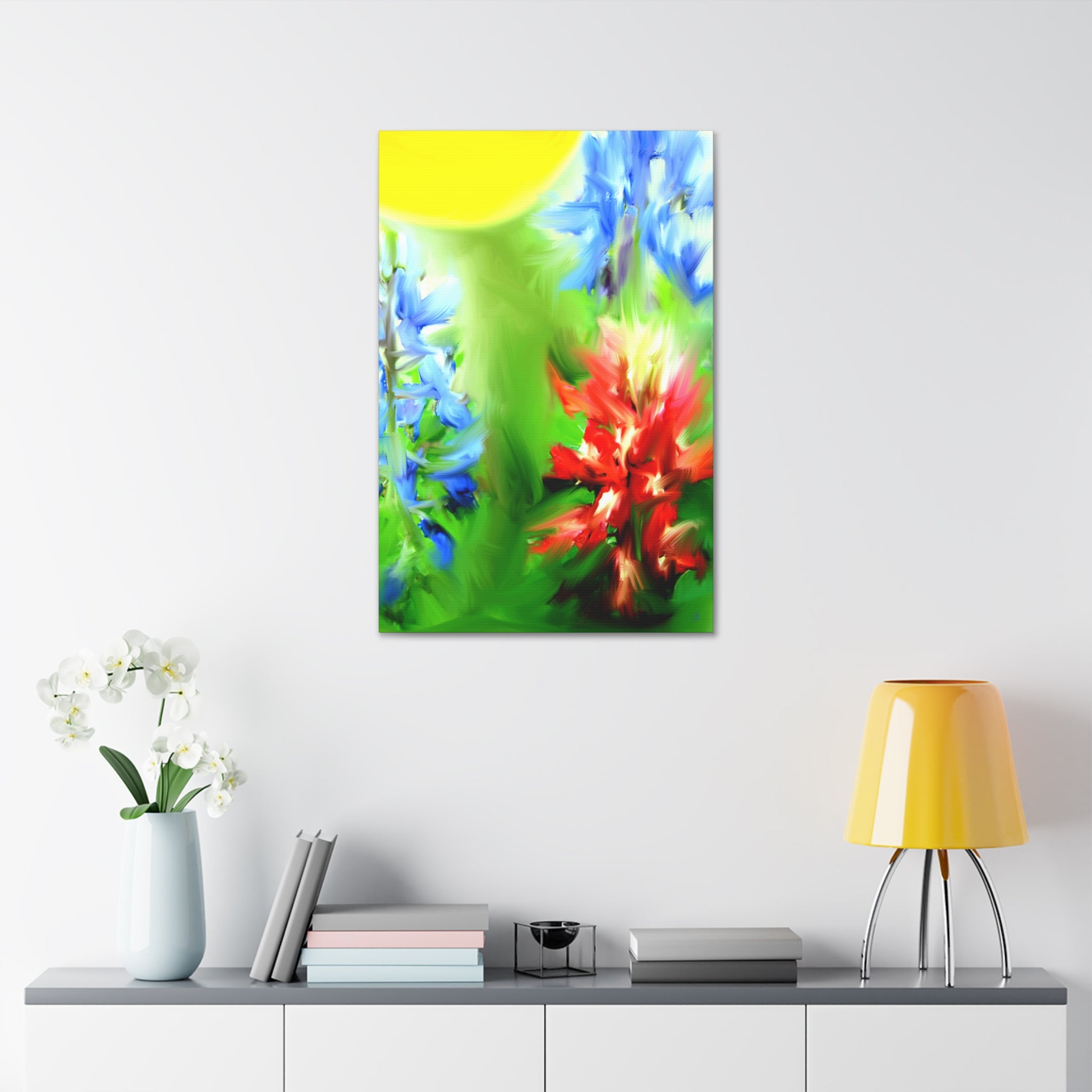 Texas Girl Bluebonnet Canvas