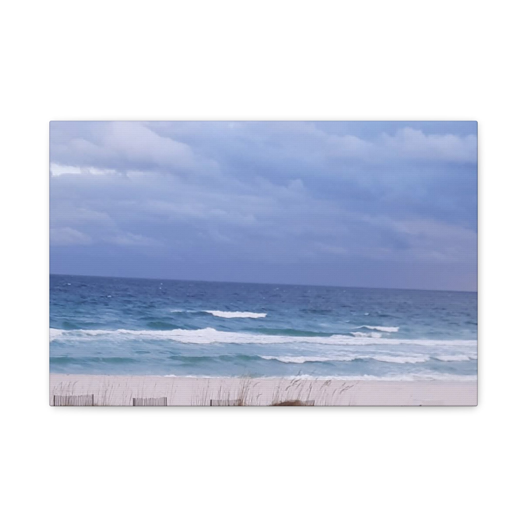 Coastal Waves Matte Canvas Print — Stretched Beach Wall Art
