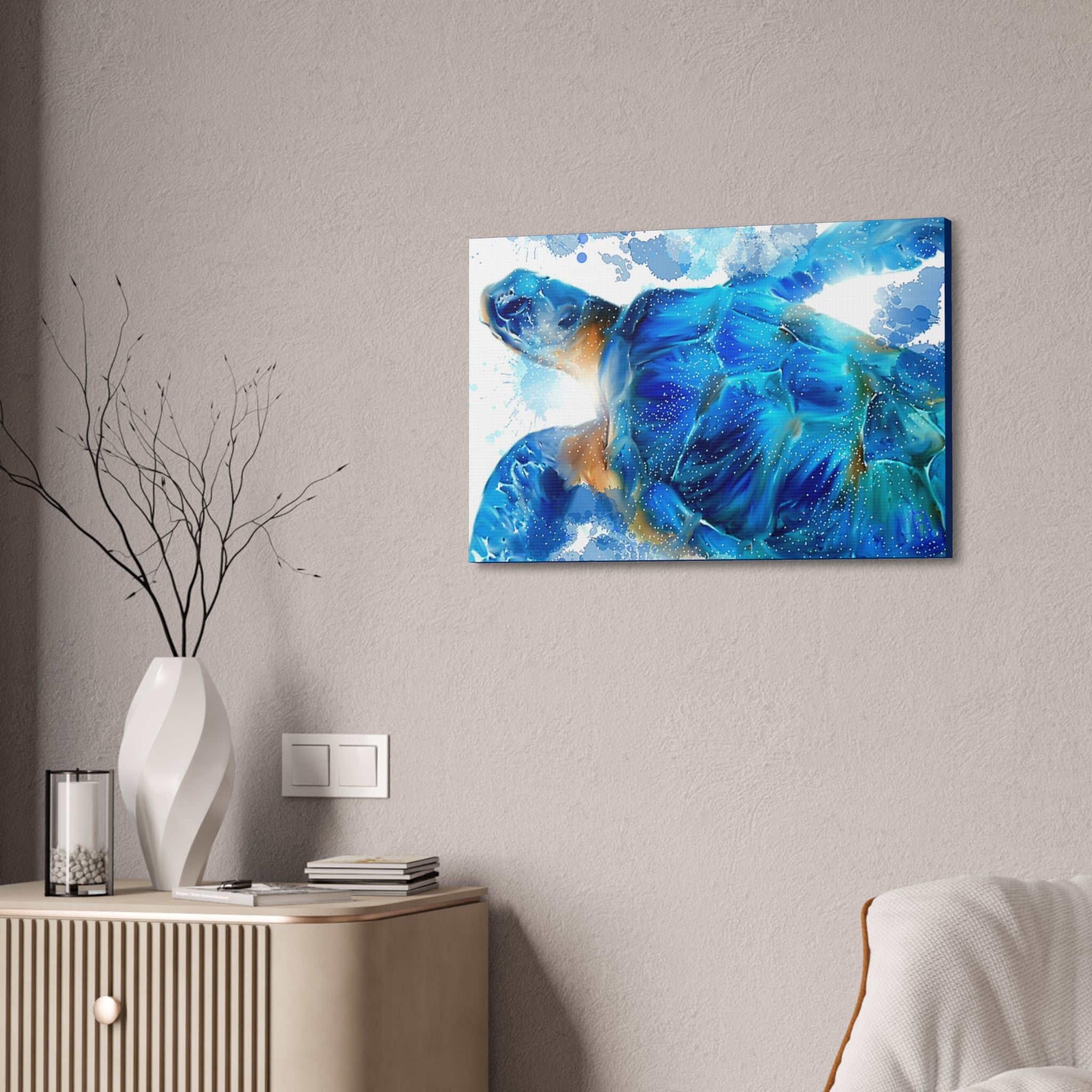 Sea Turtle Canvas Stretch — Stretched Canvas Wall Art (1.5")