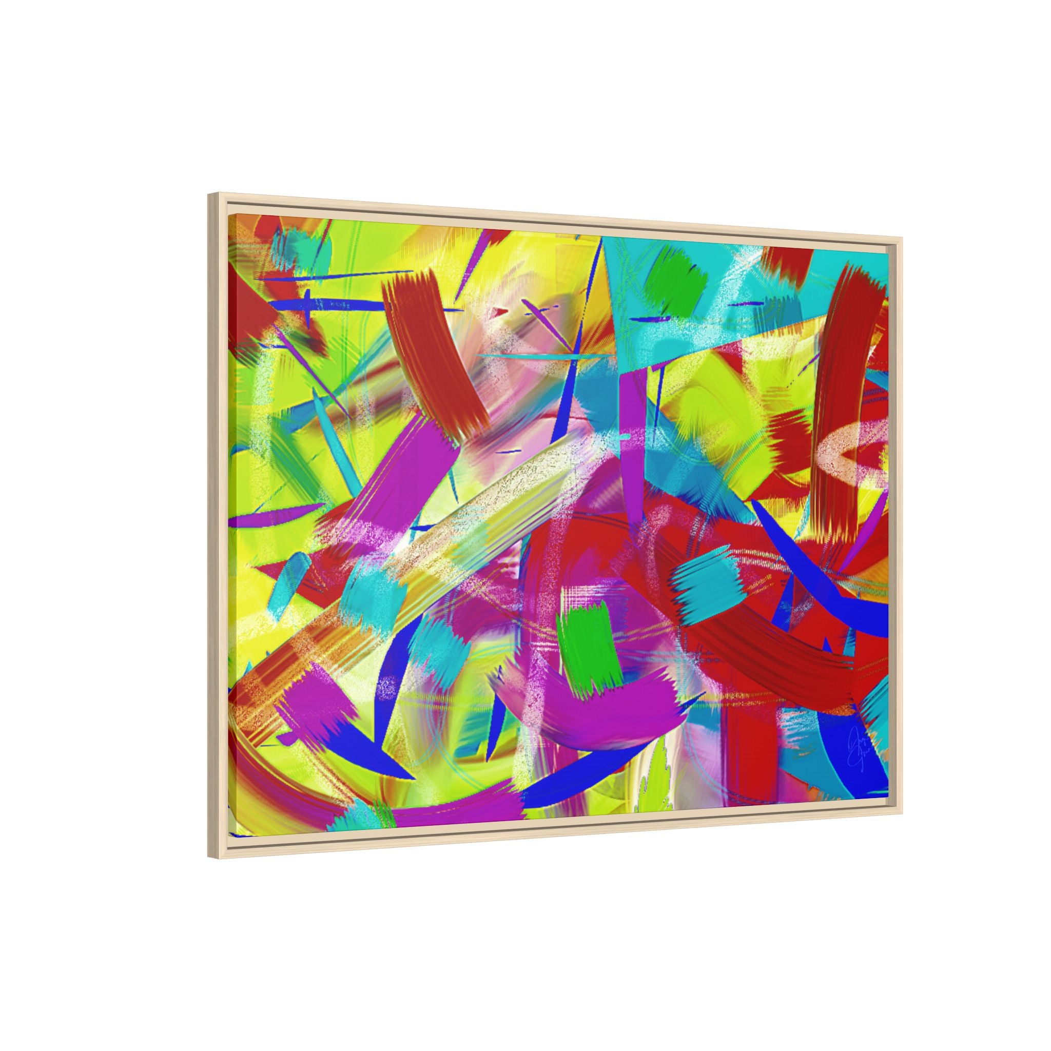 Matte Canvas, Framed (Multi-color)
