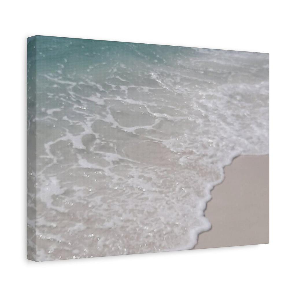 Seaside Shoreline Matte Canvas Print — Tranquil Beach Wall Art, Stretched 1.25"