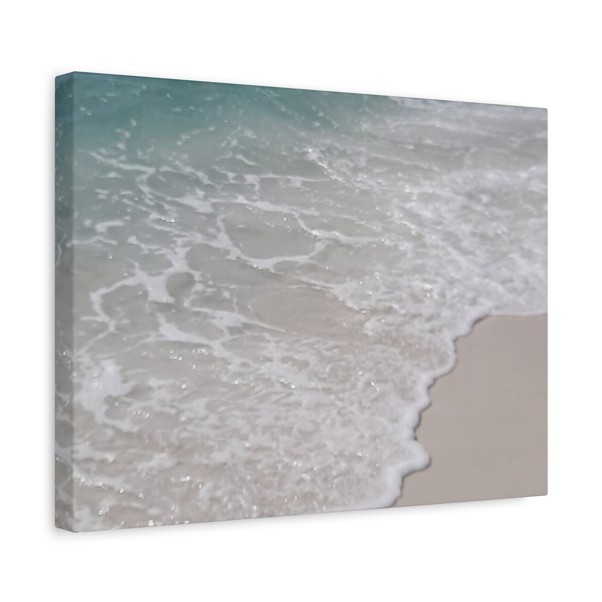 Seaside Shoreline Matte Canvas Print — Tranquil Beach Wall Art, Stretched 1.25"
