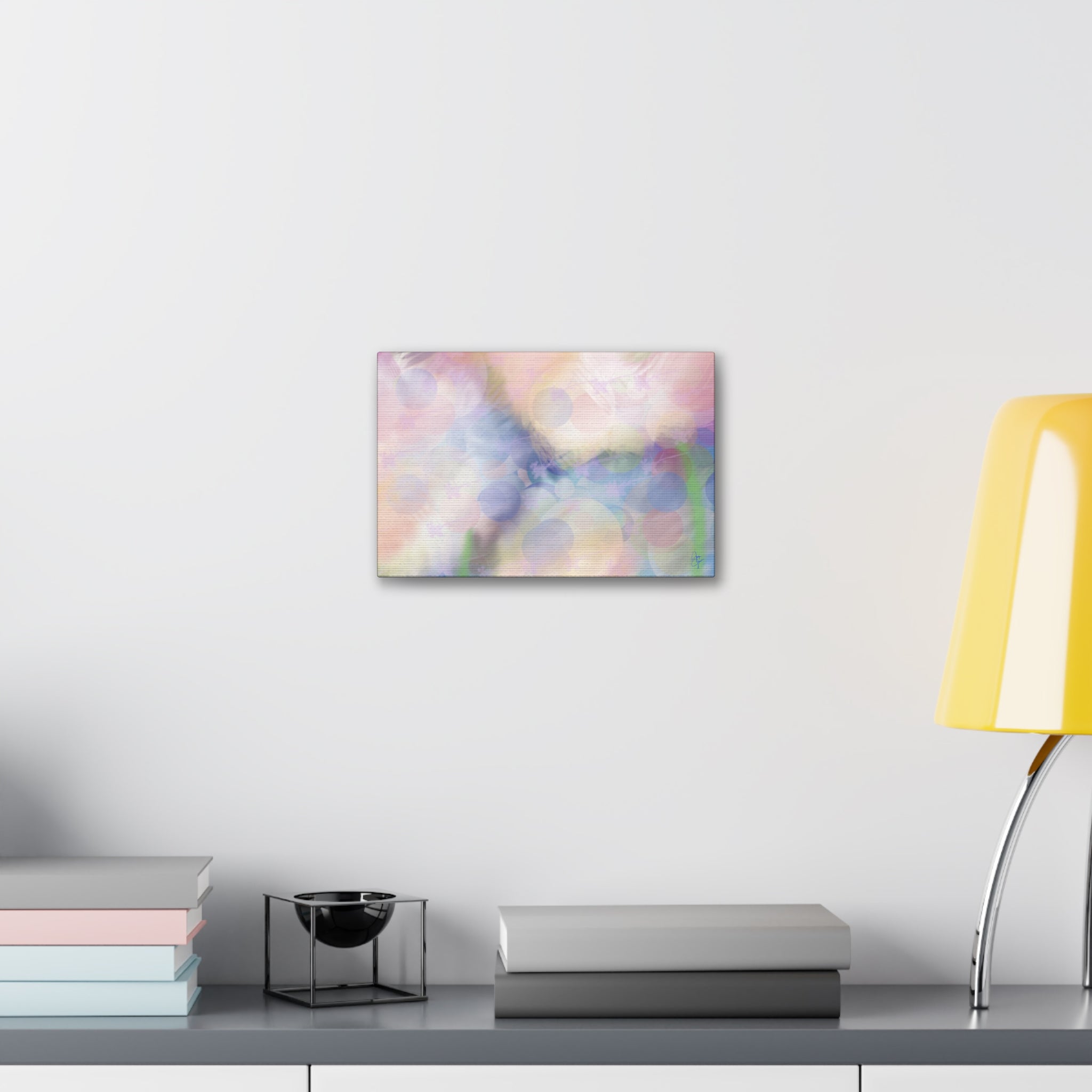 Pastel Abstract Canvas Print — Dreamy Bokeh Wall Art (Stretched 1.5")