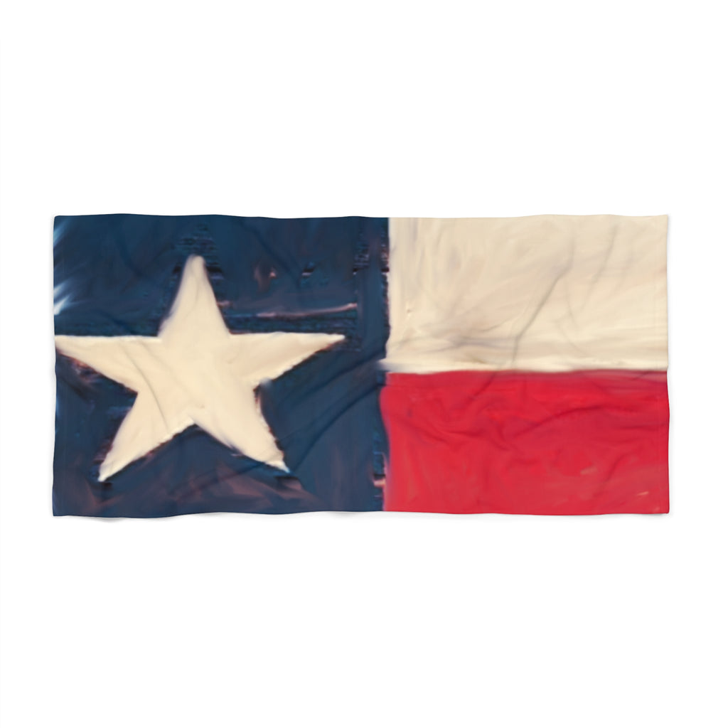 Texas Flag Beach Towel – Vintage Lone Star Patriotic Summer Towel