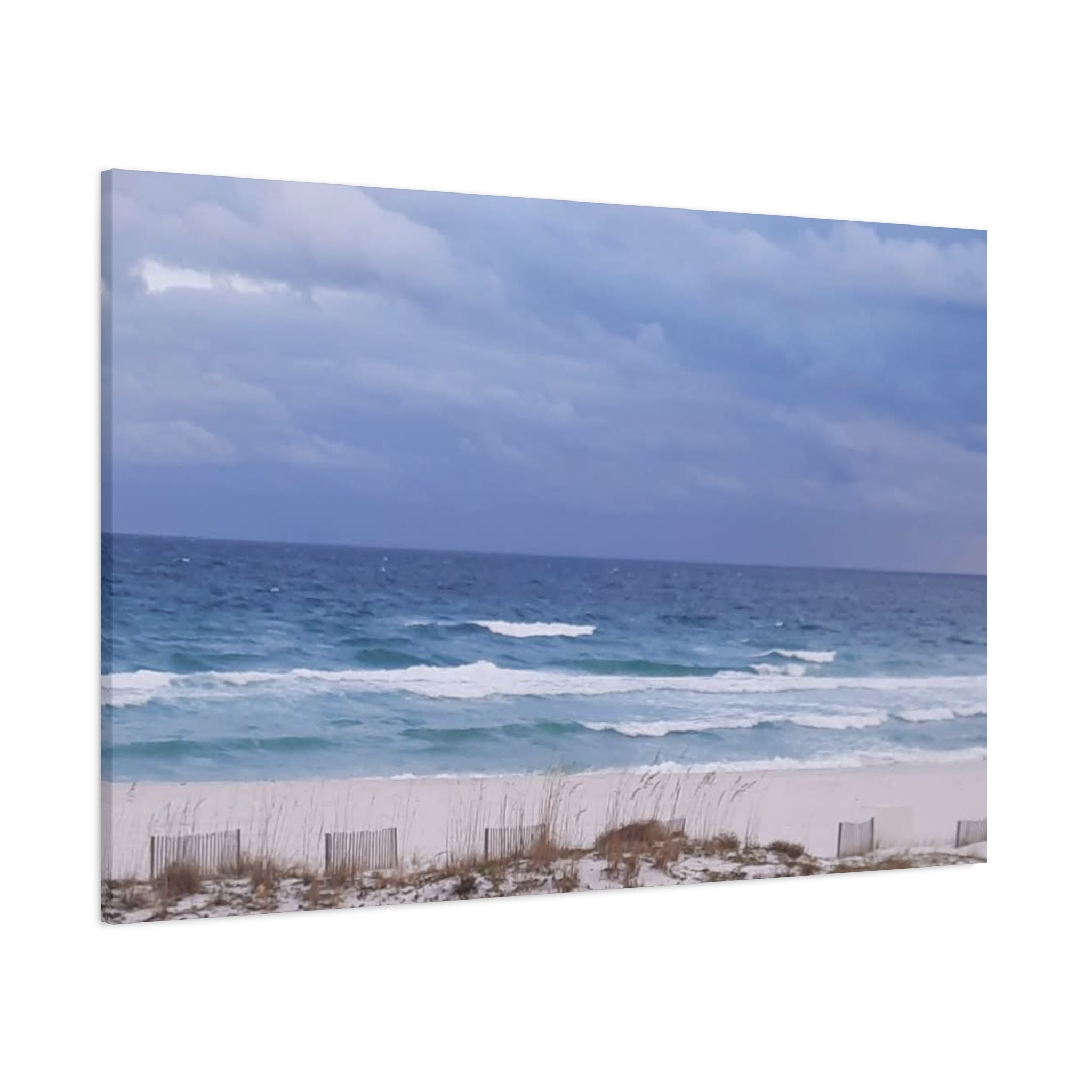 Coastal Waves Matte Canvas Print — Stretched Beach Wall Art