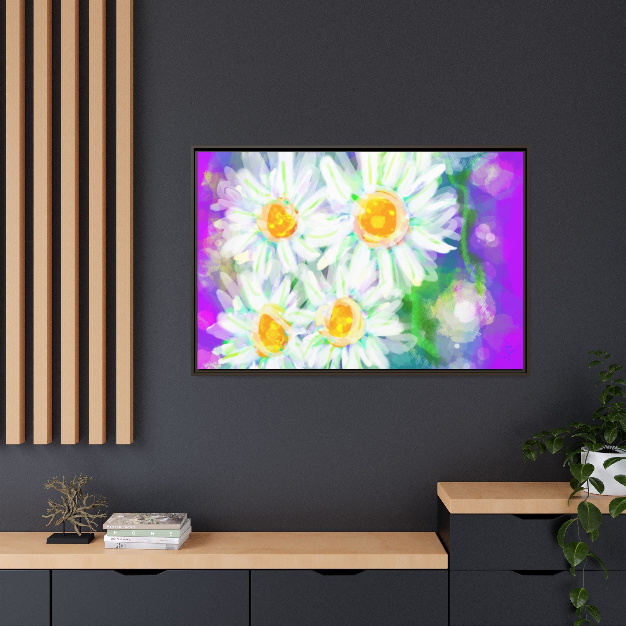 Matte Canvas, Framed (Multi-color)