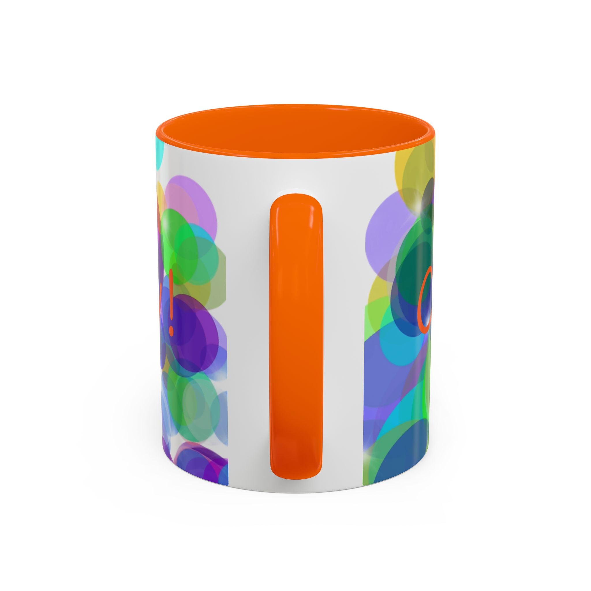 Colorful Bokeh "Choose Joy!" Accent Coffee Mug (11/15oz)