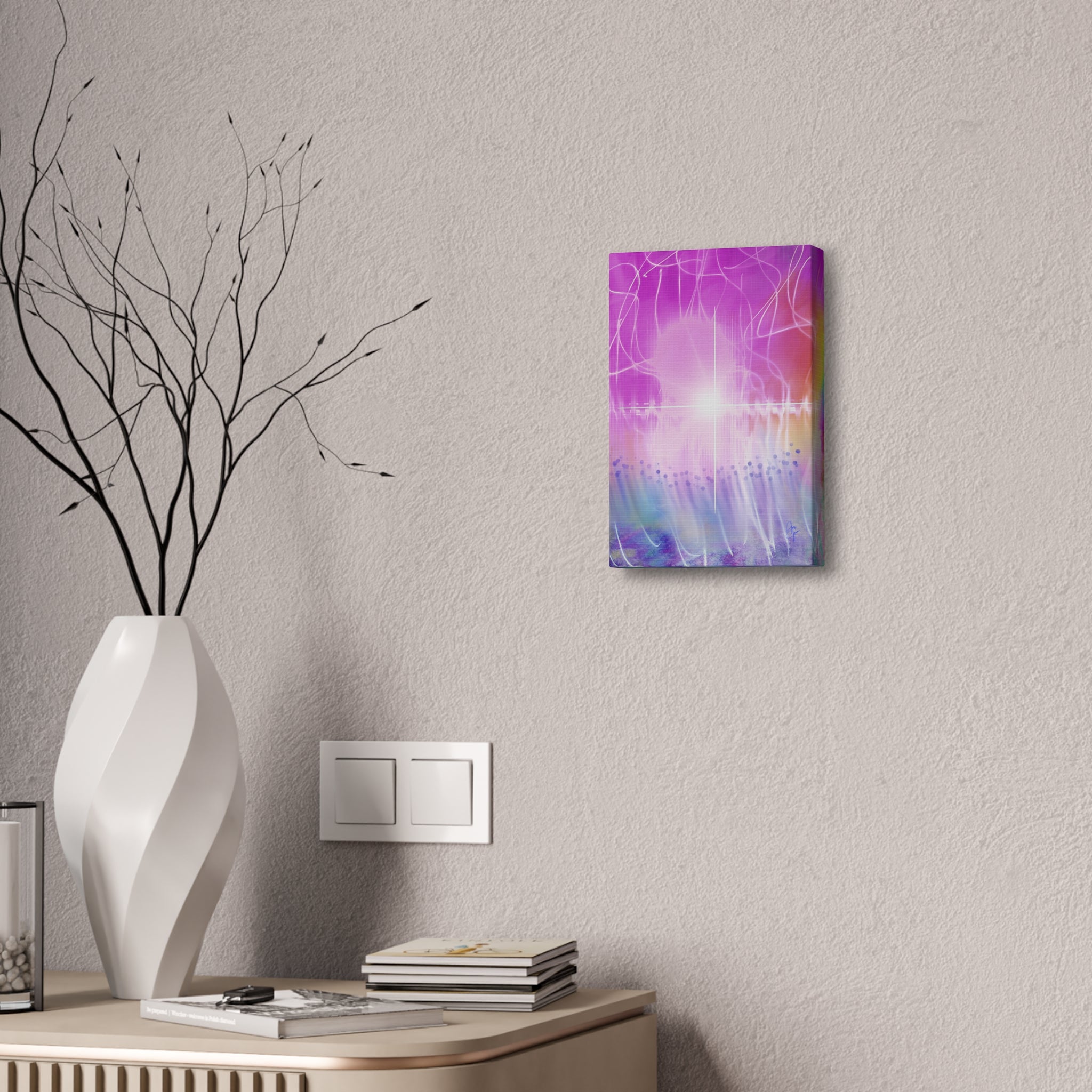 Abstract Radiant Light Canvas