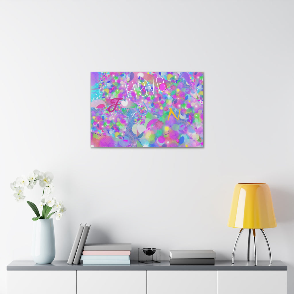 Have Fun Colorful Abstract Canvas Print — Stretched 1.5"
