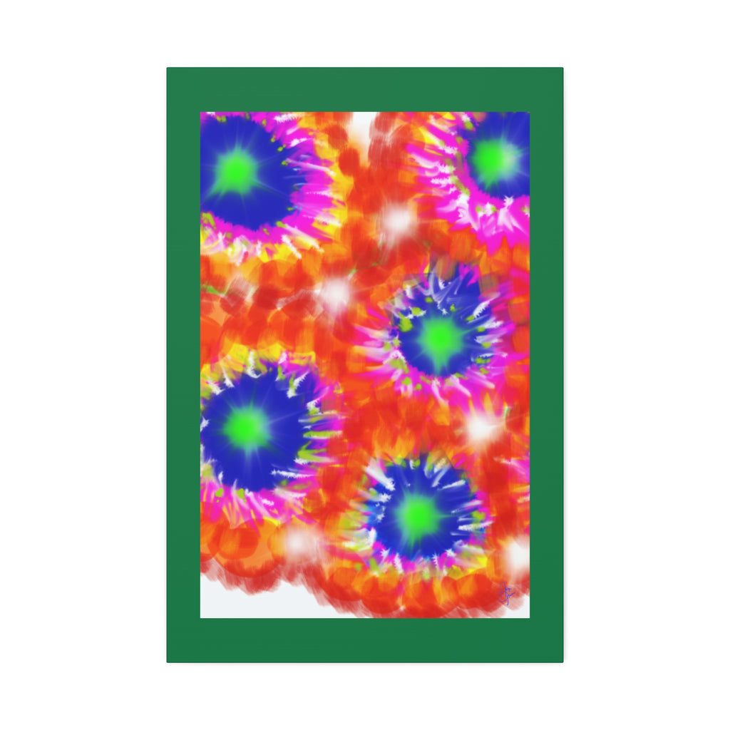 Tie-Dye Burst Canvas Print — Vibrant Abstract Wall Art