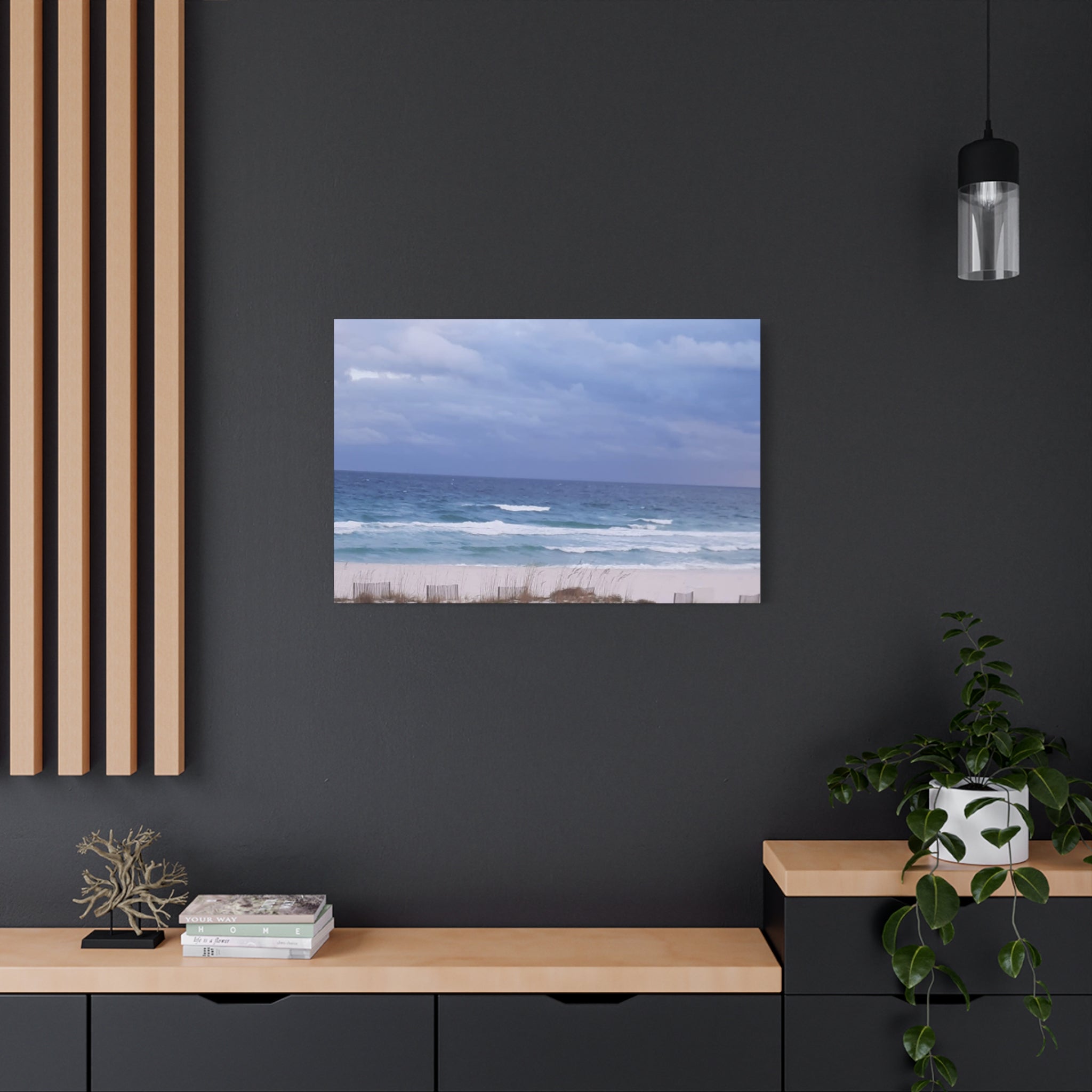 Coastal Waves Matte Canvas Print — Stretched Beach Wall Art