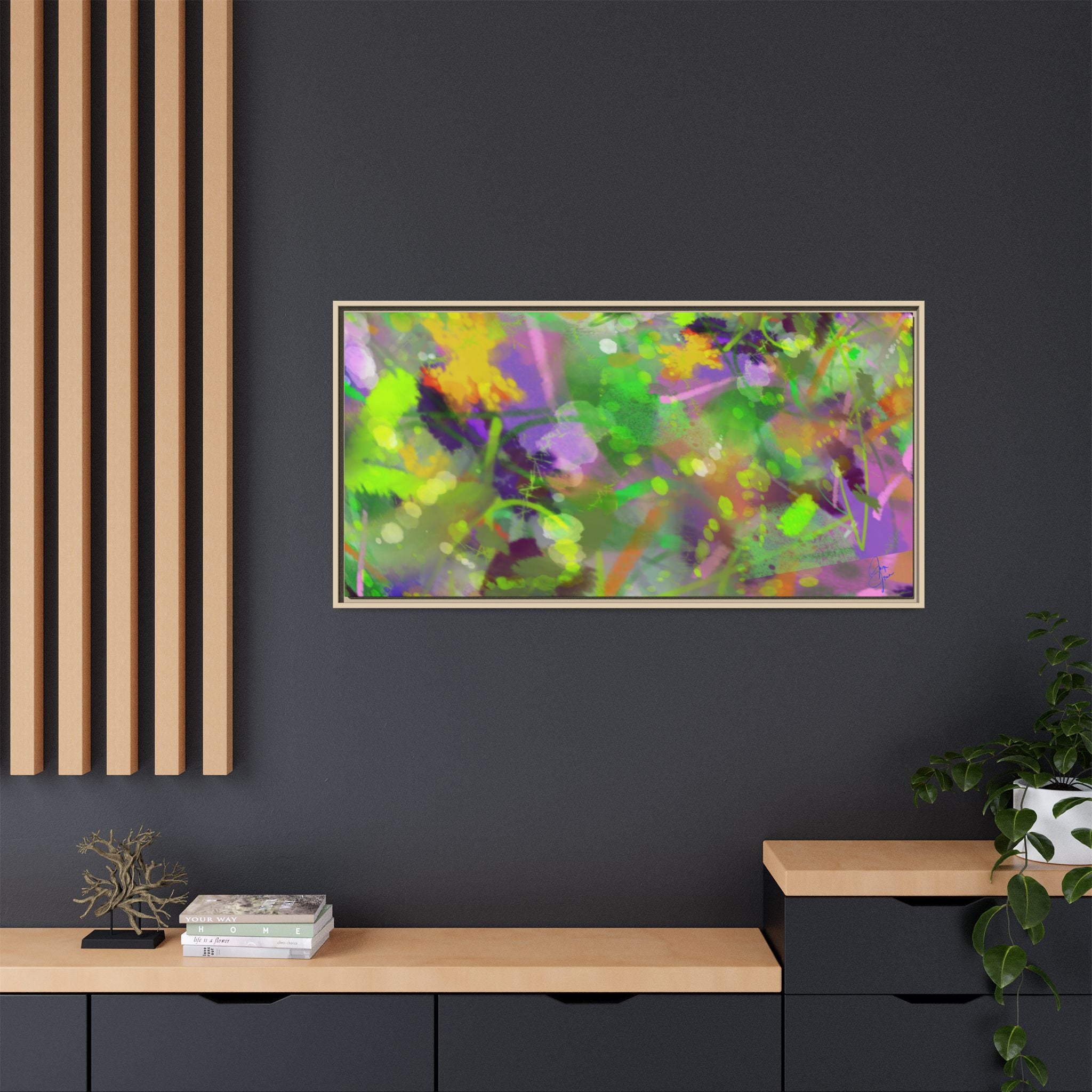 Matte Canvas, Framed (Multi-color)