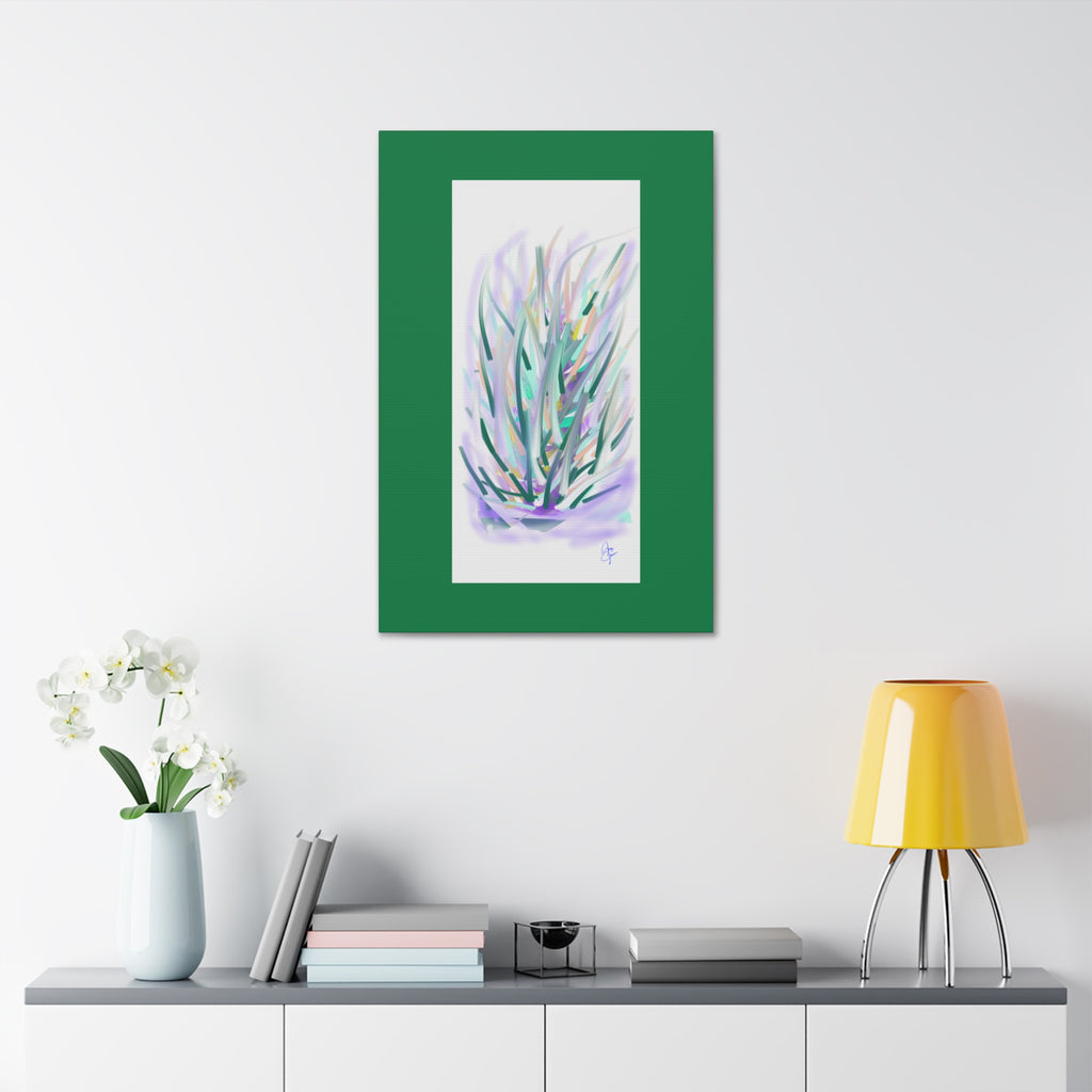Abstract Pastel Grass Canvas Print — Stretched 1.5"