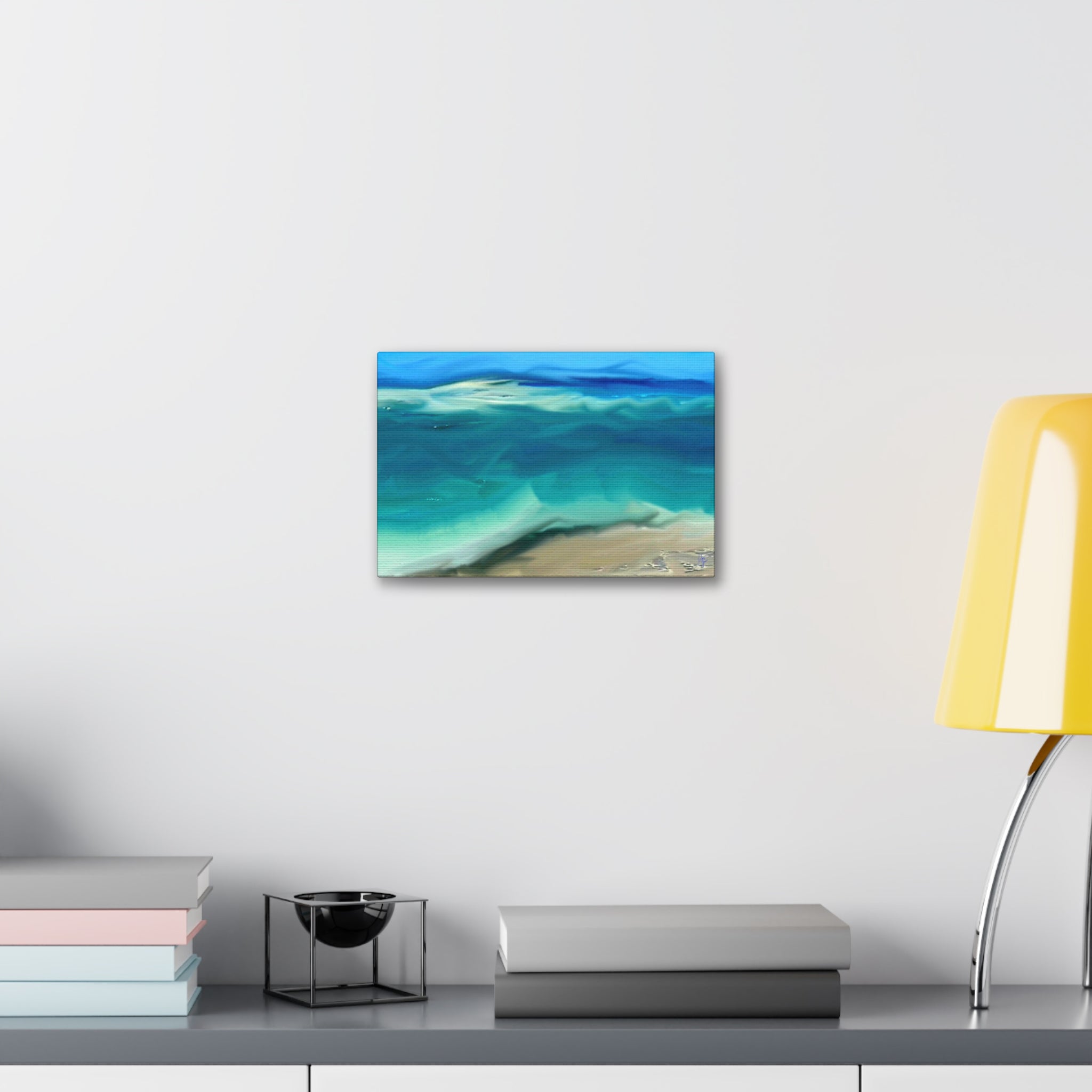 Ocean Waves Canvas Wall Art — Coastal Beach Seascape Canvas Print