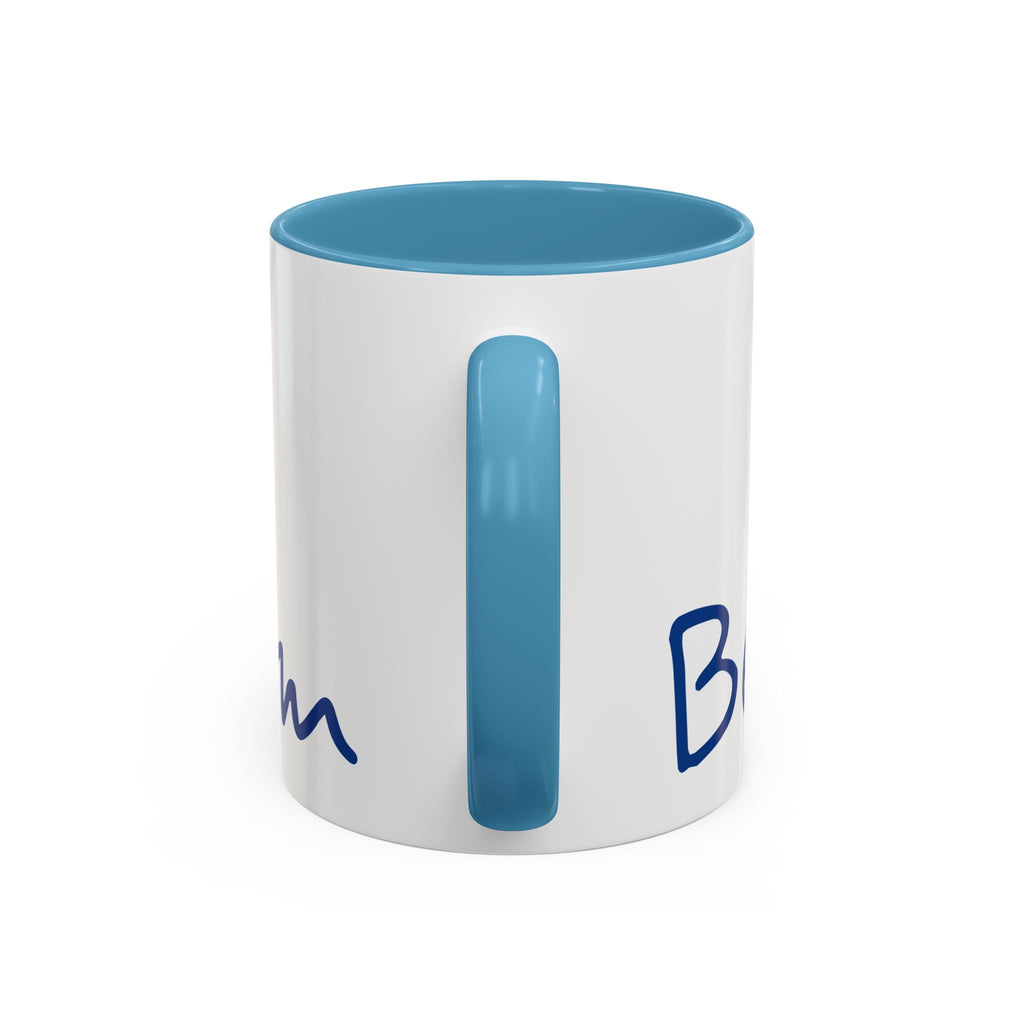 Beach Bum Coffee Mug — Colorful Retro Skull Design (11/15oz)