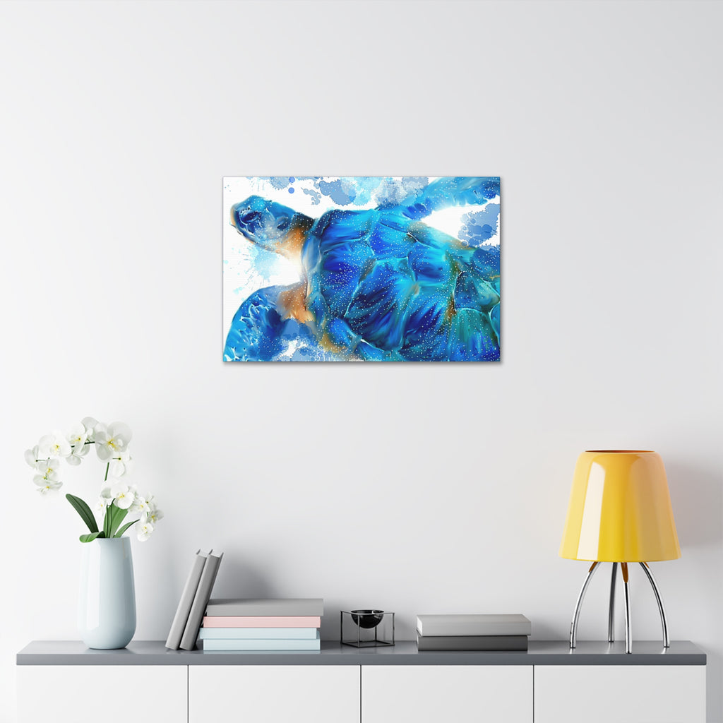 Sea Turtle Canvas Stretch — Stretched Canvas Wall Art (1.5")