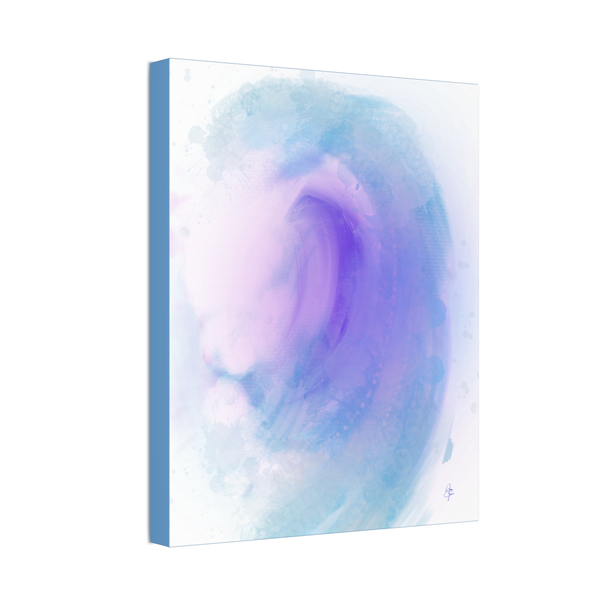 Abstract Lavender Wave Canvas Print — Stretched 1.5"